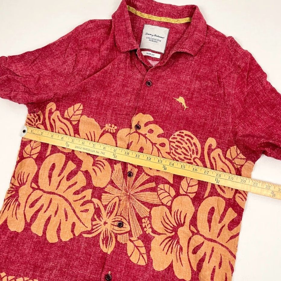 Tommy Bahama VINTAGE Tommy Bahama Shirt Mens M Red Floral Hawaiian TomBahama Florida State Seminoles Shirt Mens M Red Hawaiian Floral Size US M / EU 48-50 / 2 - 6 Thumbnail