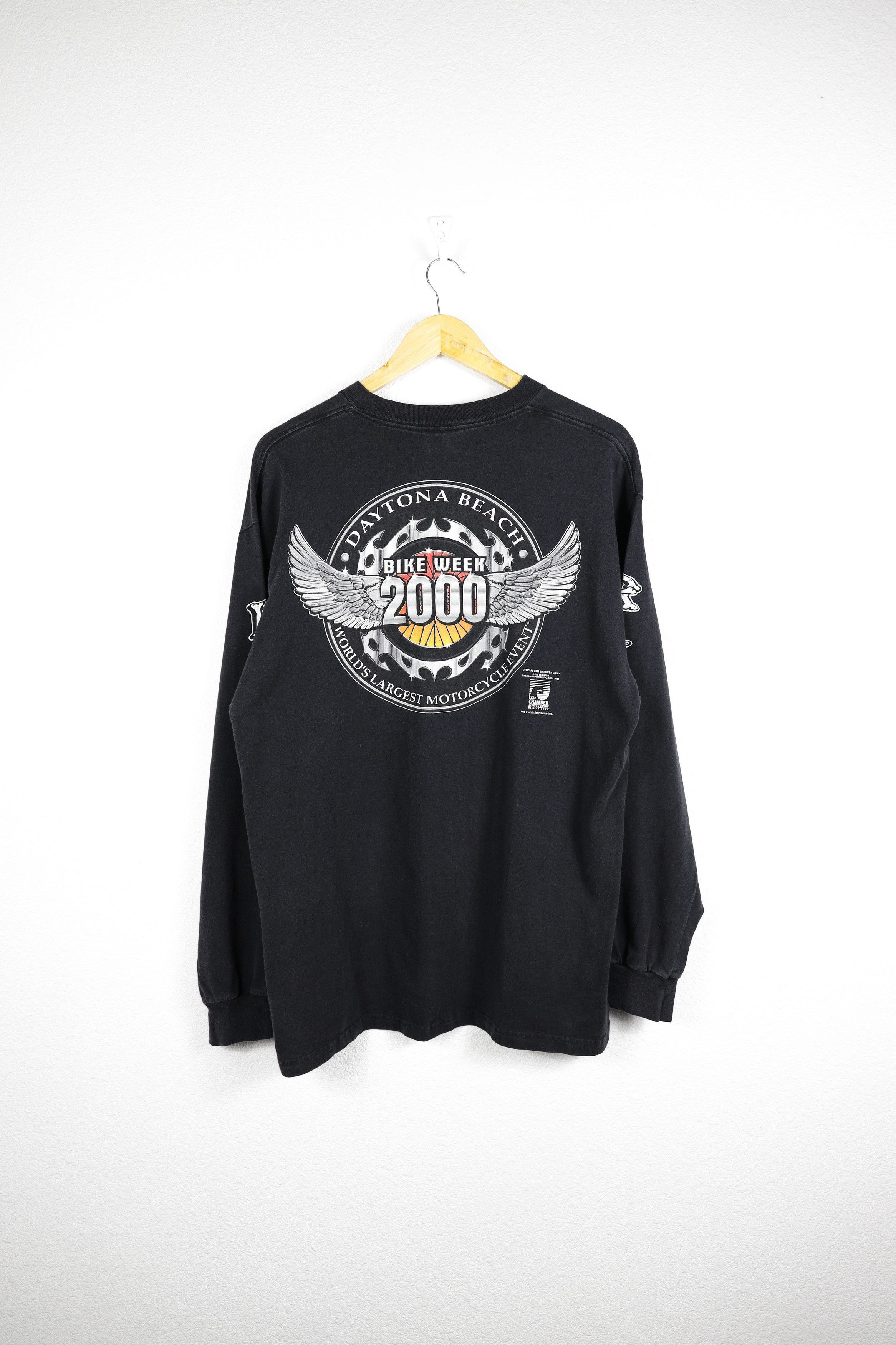 Daytona Vintage River Deck Daytona Beach Bike Week 2000 Graphic Tee Size US XL / EU 56 / 4 - 14 Thumbnail