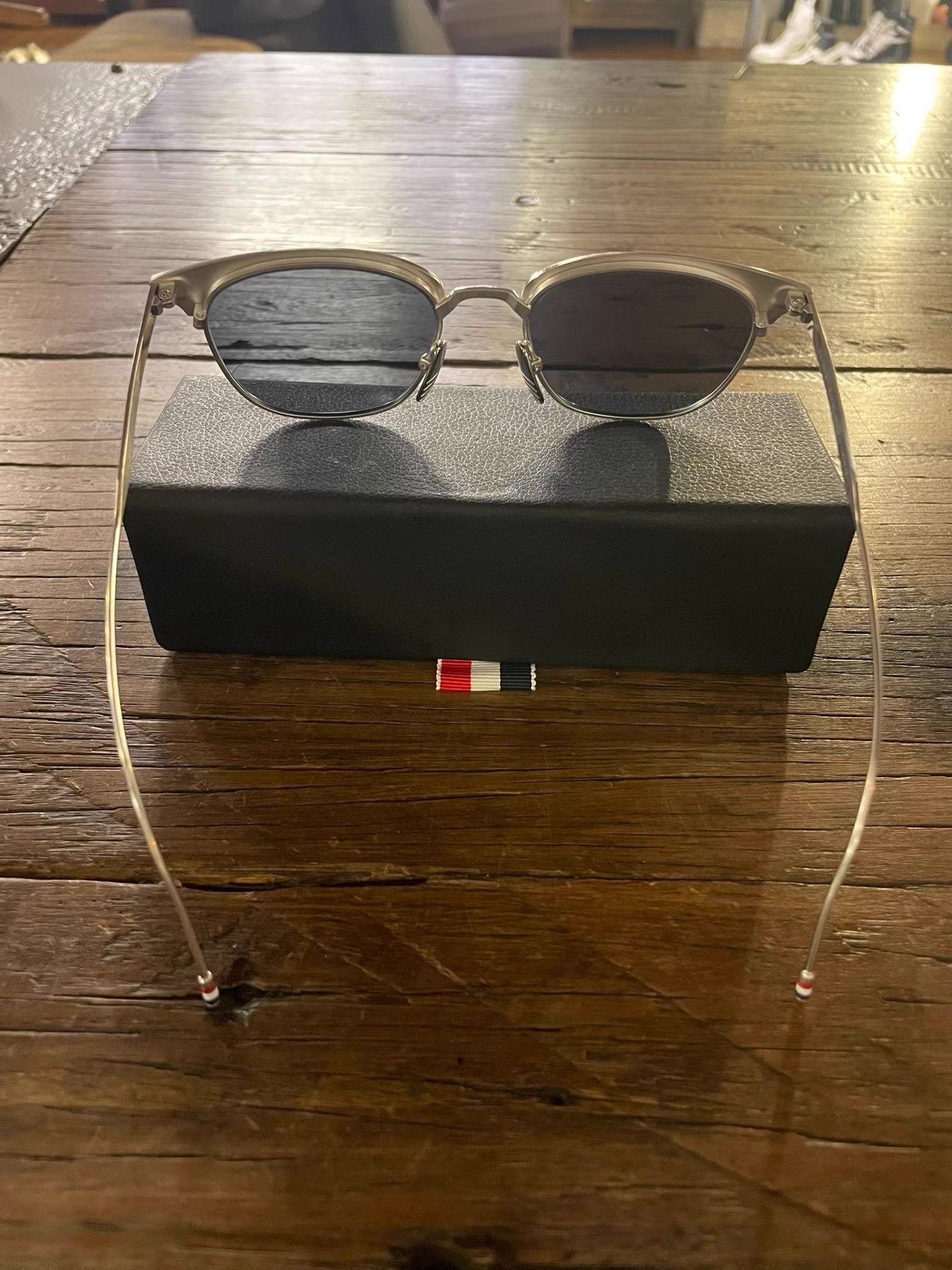 Thom Browne Thom Browne silver frame dark grey mirrored sunglasses. Ｑ25 Size ONE SIZE - 7 Thumbnail
