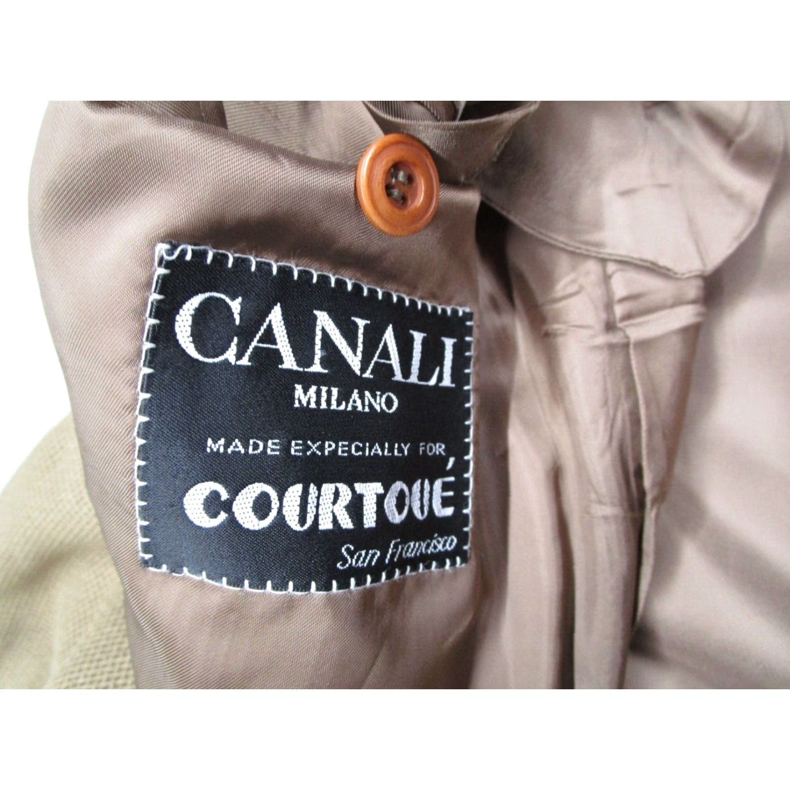 Canali Canali Milano Brown Wool Silk Blazer Mens 44L 3 Button Single Breasted Sport Coat Made in Italy Size 44R - 3 Thumbnail