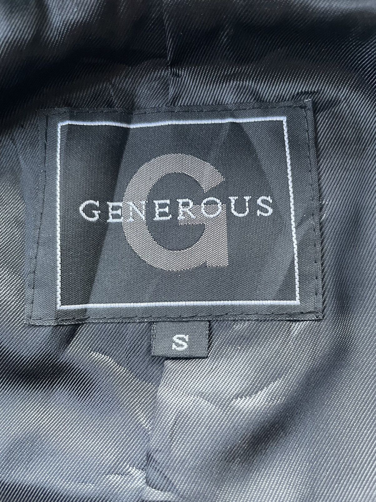 Japanese Brand Generous Leather Jacket Size US S / EU 44-46 / 1 - 12 Thumbnail