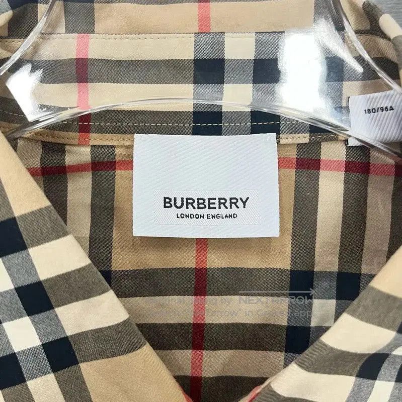 Burberry Burberry Men's Khaki Check Long Sleeve Shirt. Size US M / EU 48-50 / 2 - 3 Thumbnail