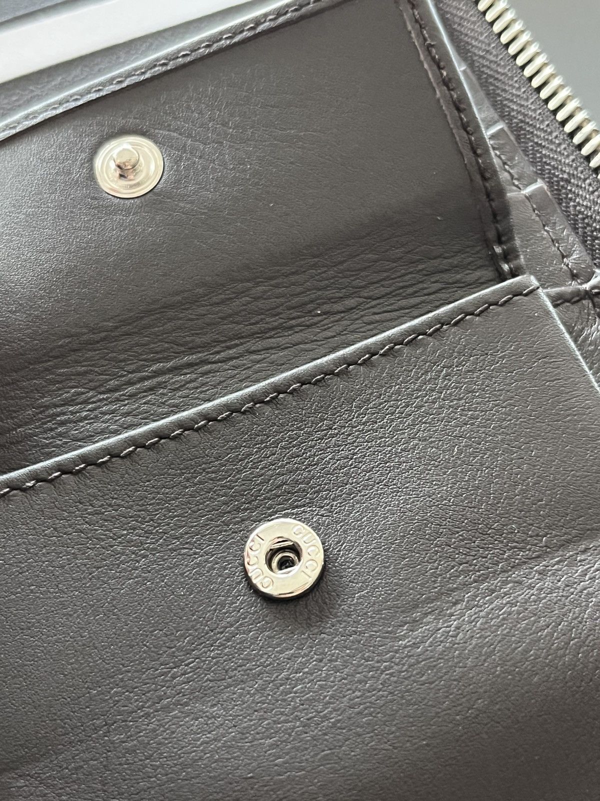 Gucci $2k Gucci GG Monogram Wallet Long Zip Brand New Size ONE SIZE - 11 Thumbnail