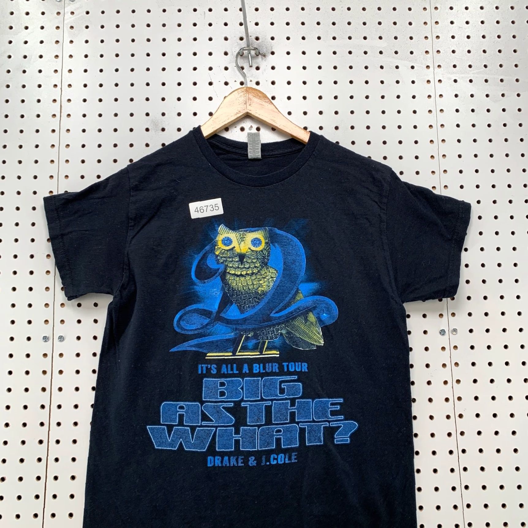 Gildan VINTAGE Drake J Cole Its All A blue Tour Shirt Mens Medium Black Music Rap Concert Size US M / EU 48-50 / 2 - 4 Thumbnail