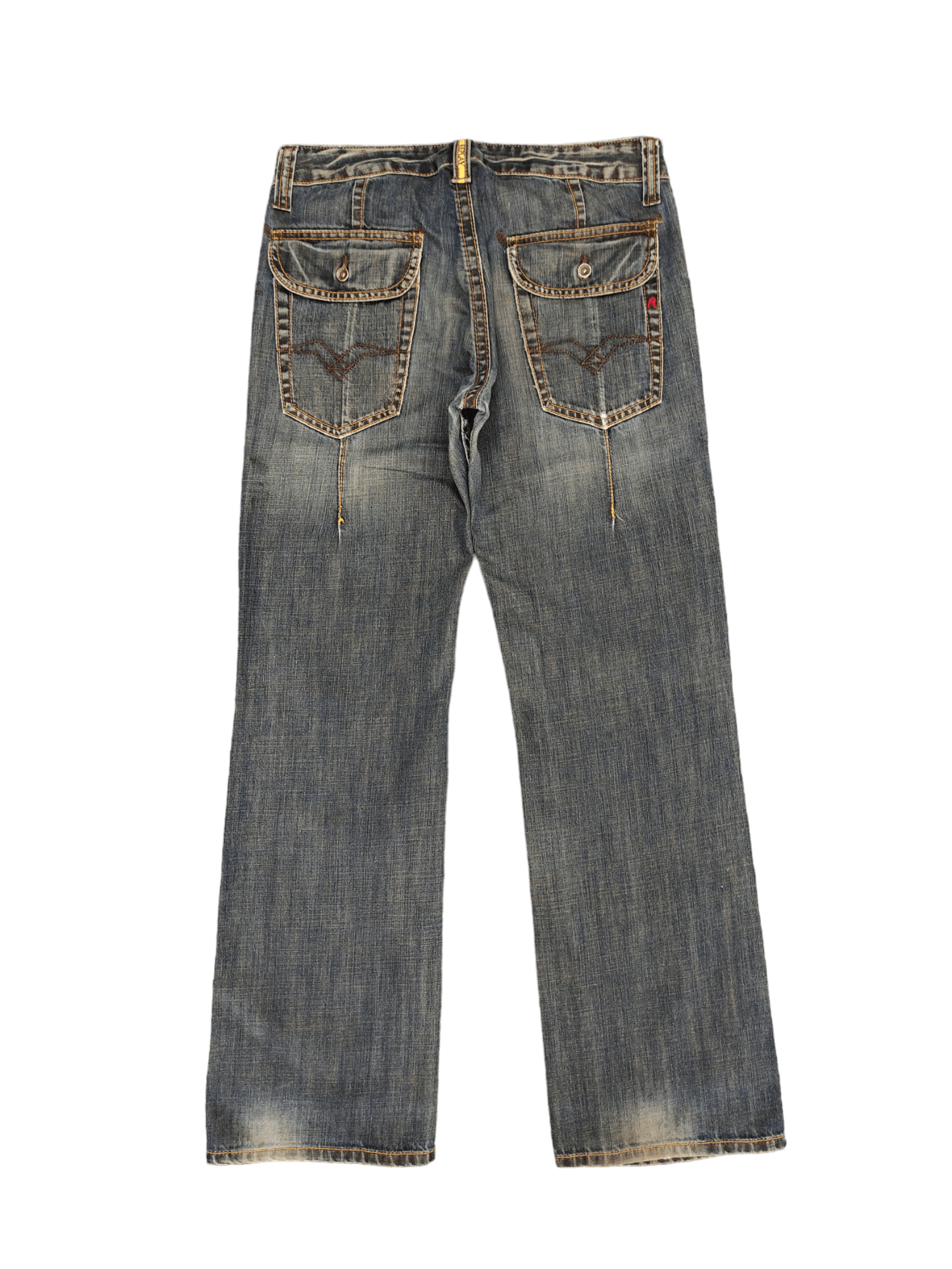 Replay Vintage Y2k Replay Spiral Cut Fatigue Denim Pants Size US 30 / EU 46 - 8 Thumbnail