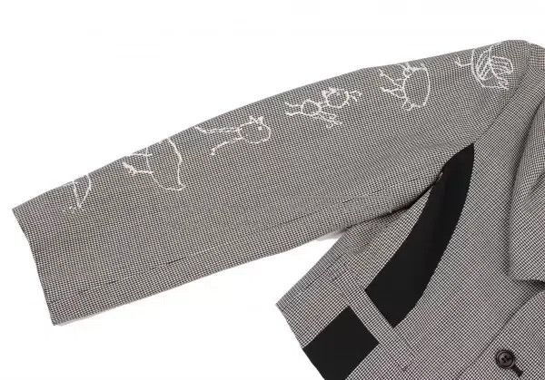 Comme des Garcons Comme des Garcons Black vintage houndstooth embroidered bi Size M / US 6-8 / IT 42-44 - 7 Thumbnail