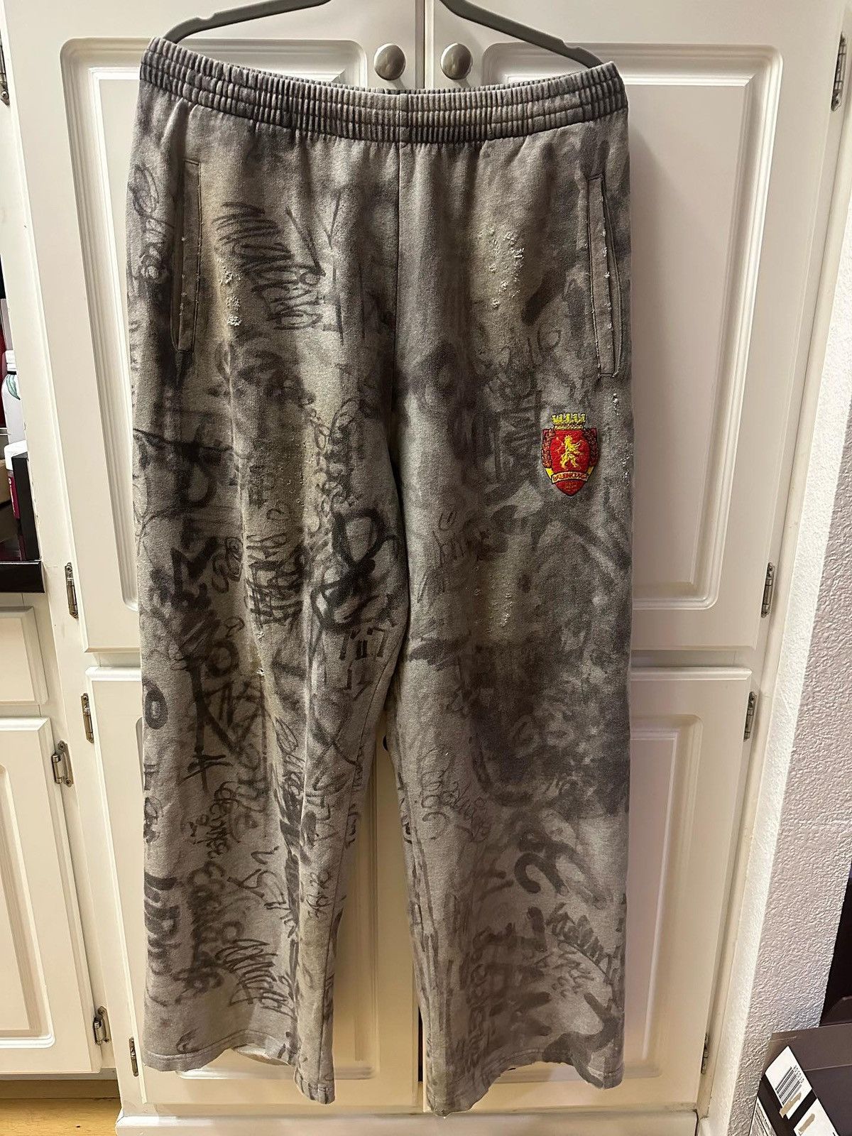 Balenciaga balenciaga grey skater sweatpants Grailed