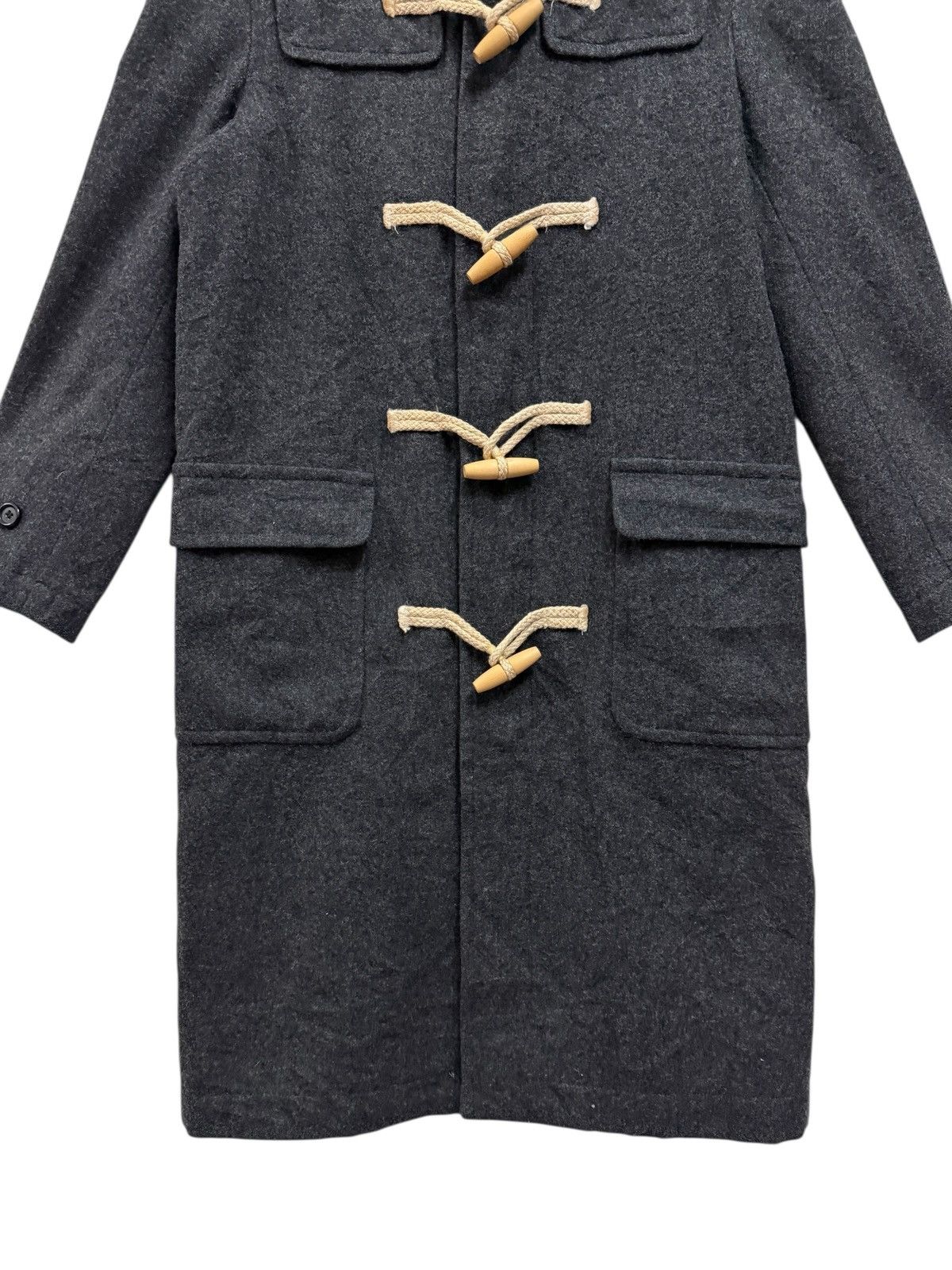 Yohji Yamamoto Ined By Yohji Yamamoto Duffle Coat Hooded Wool Size US M / EU 48-50 / 2 - 4 Thumbnail