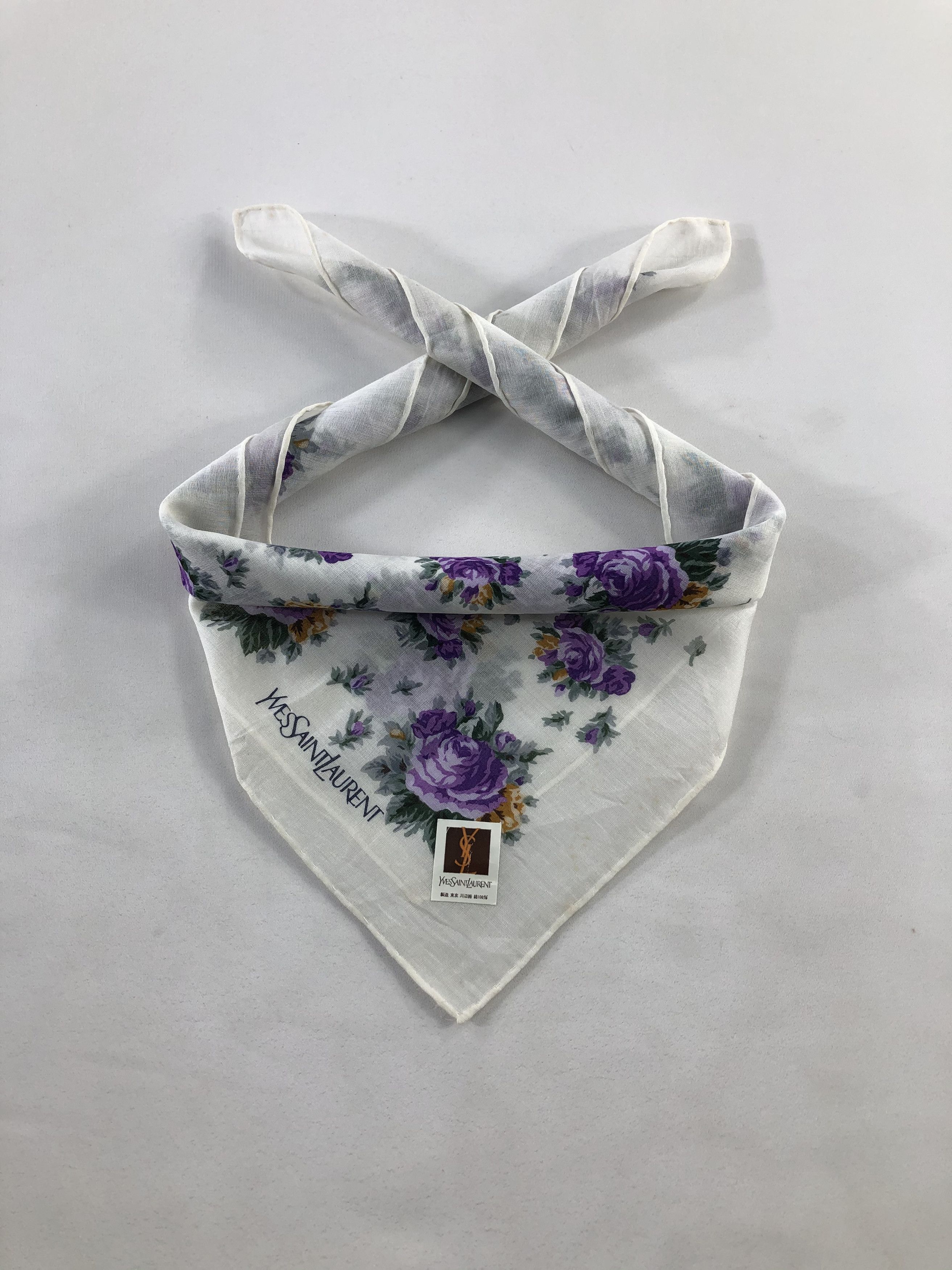 Yves Saint Laurent Yves Saint Laurent Handkerchief / Bandana / Neckerchief Size ONE SIZE - 1 Thumbnail