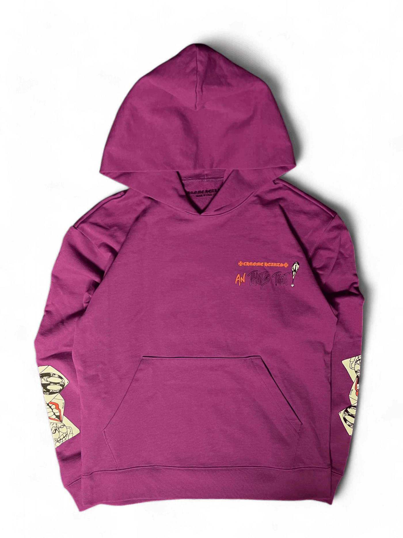 パーカー・フーディ Chrome Hearts Online Horseshoe Purple Glitter Hoodie Chrome Hearts Friends and Family Horseshoe Logo Hoodie