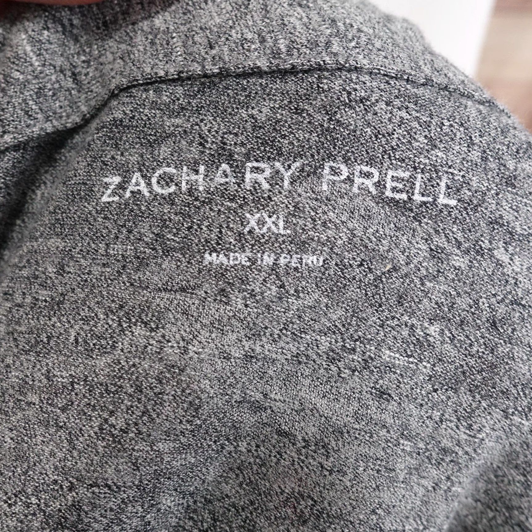 Vintage Zachary Prell Polo Shirt Mens 2XL Gray Heather Short Sleeve Modal Blend Size US XXL / EU 58 / 5 - 6 Thumbnail