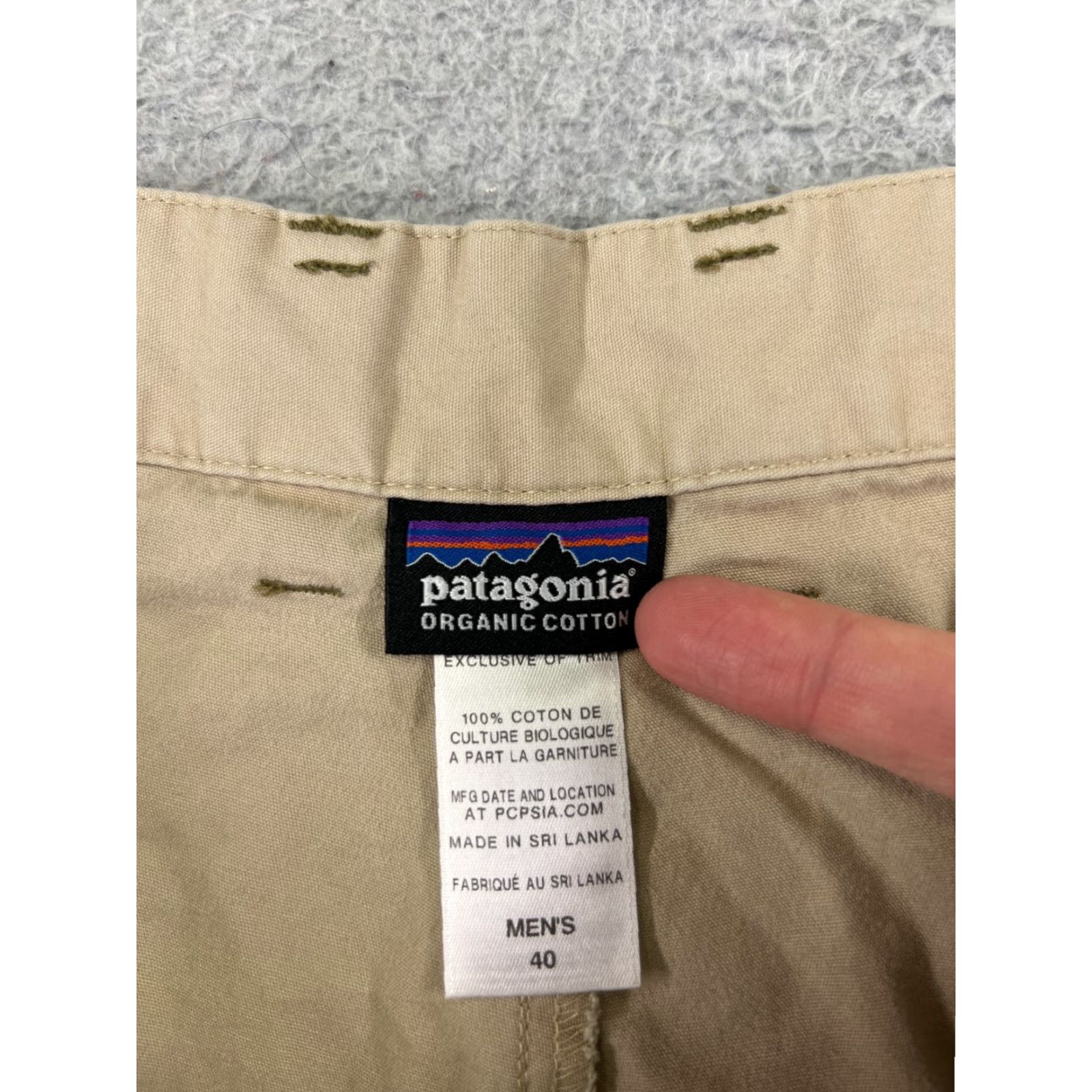 Patagonia Patagonia Shorts Mens 35 Beige Sol Patrol Shorts Nylon Blend Chino Zipper Pocket Size US 35 - 7 Thumbnail