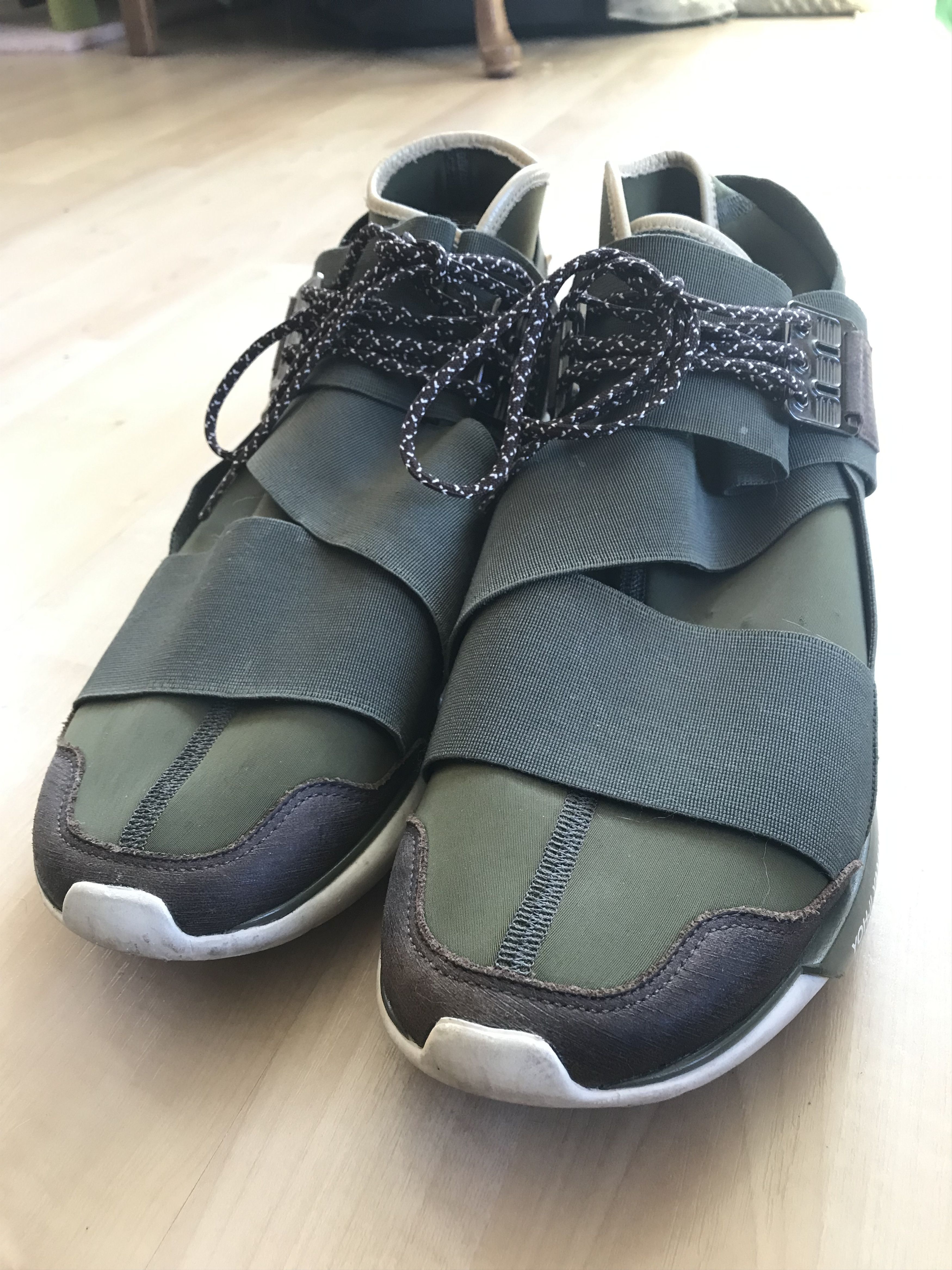Adidas Y-3 Yohji Yamamoto Qasa High Olive Drab Adidas Size US 11 / EU 44 - 1 Thumbnail
