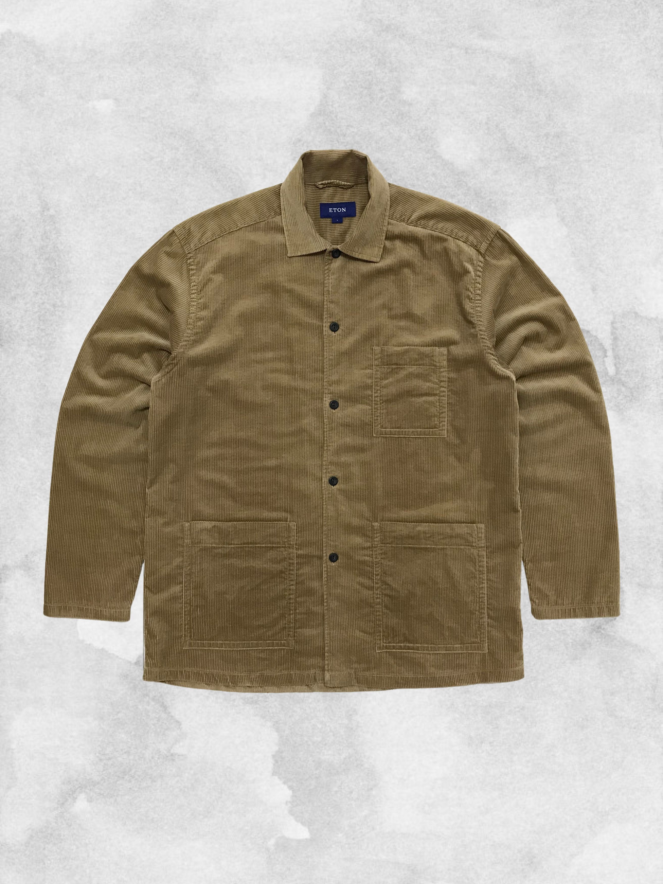 Eton ETON Overshirt Corduroy Brown Light Jacket Shirt Blazer Coat Size US L / EU 52-54 / 3 - 1 Thumbnail