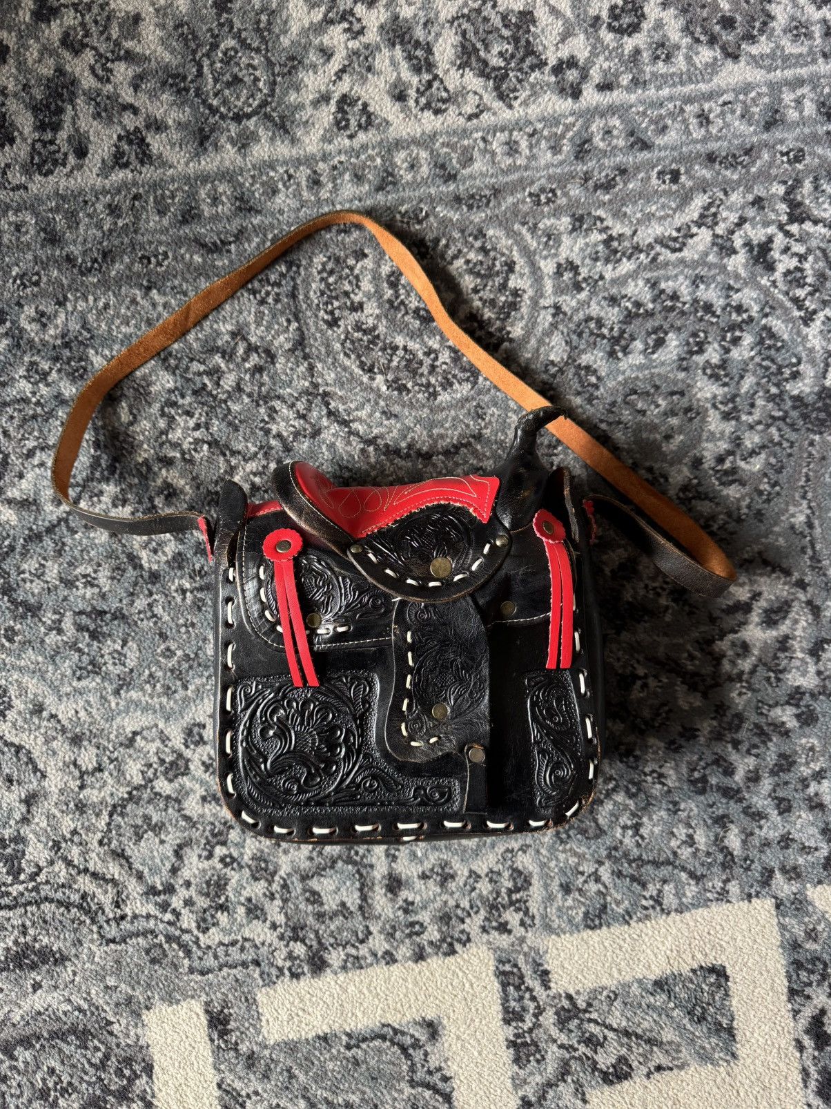 Vintage Vintage Horse Saddle Crossbody Bag Size ONE SIZE - 2 Thumbnail