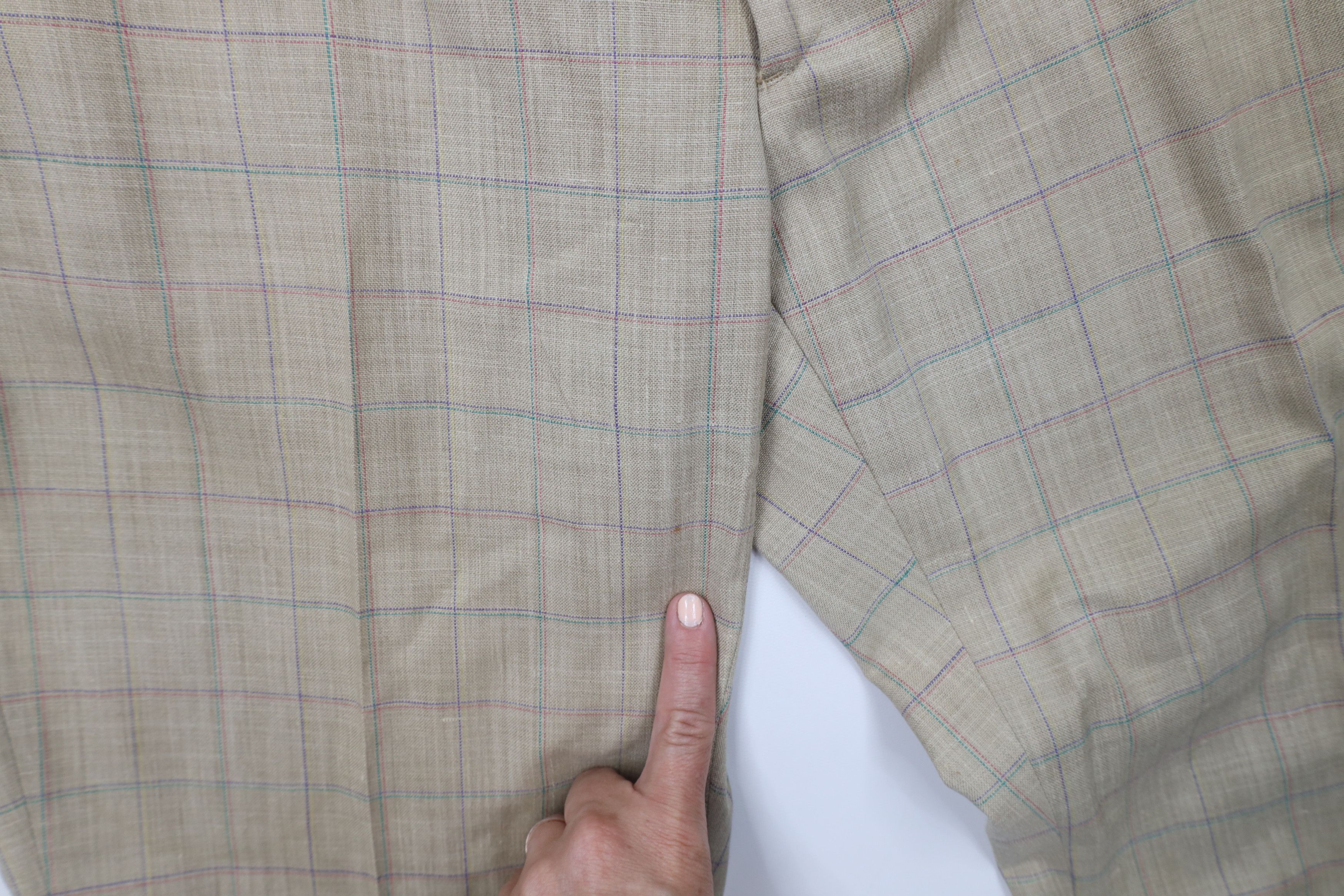 Vintage Vintage 70s Streetwear Linen Blend Wide Leg Chino Pants USA Size US 38 / EU 54 - 7 Thumbnail