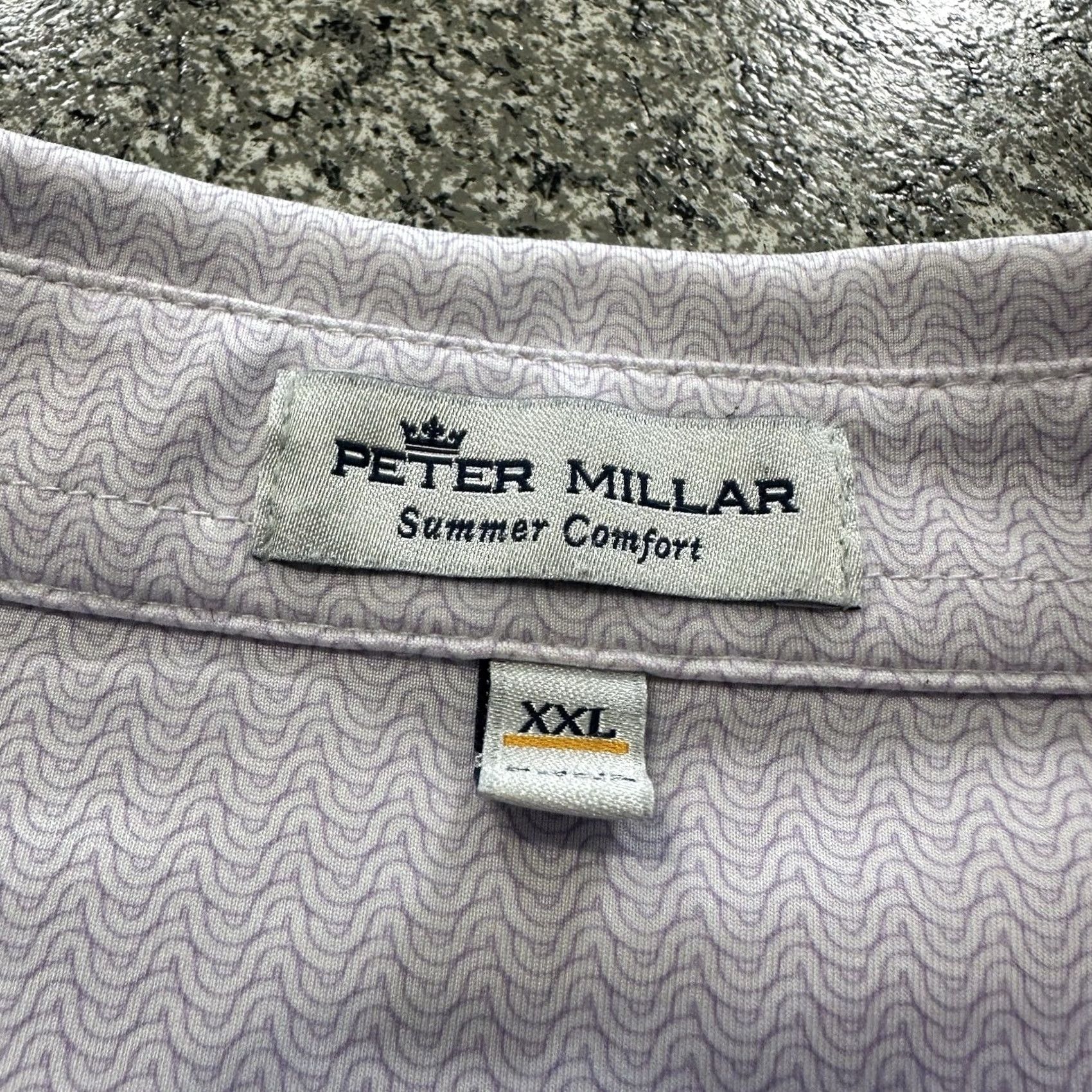 Peter Millar Peter Millar Polo Shirt Mens 2XL Summer Comfort Short Sleeve Lavender Purple Stretch Golf Size US XXL / EU 58 / 5 - 3 Thumbnail