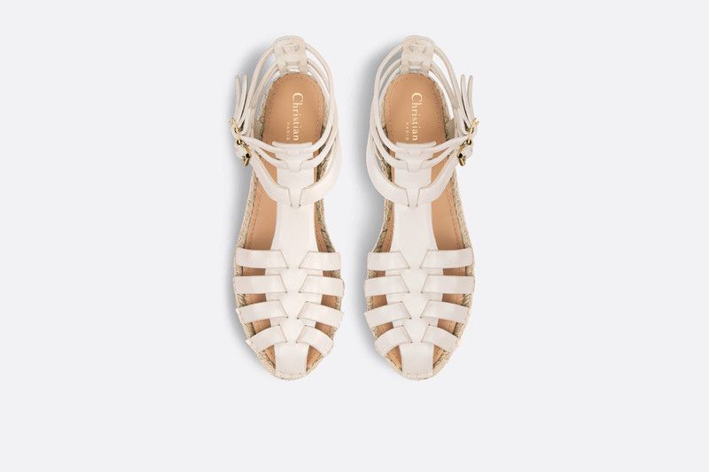 Dior o1w1db11225 KDO022 Dioriviera Marine Sandals in White Size US 7 / IT 37 - 3 Thumbnail