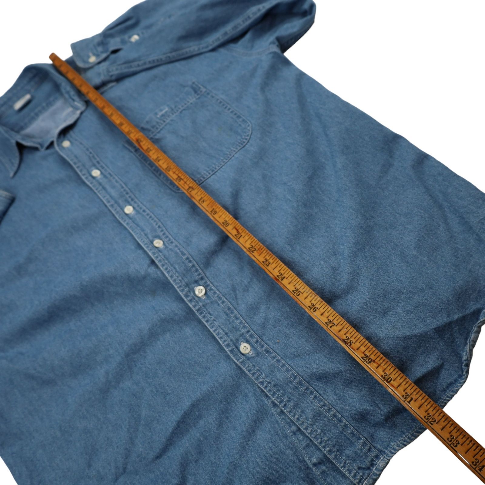 Disney × Vintage Vintage Disney Winnie the Pooh Embroidered Denim Shirt Size US XXL / EU 58 / 5 - 9 Thumbnail