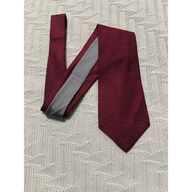 Tommy Hilfiger Tommy Hilfiger red textured silk tie Size ONE SIZE - 1 Thumbnail