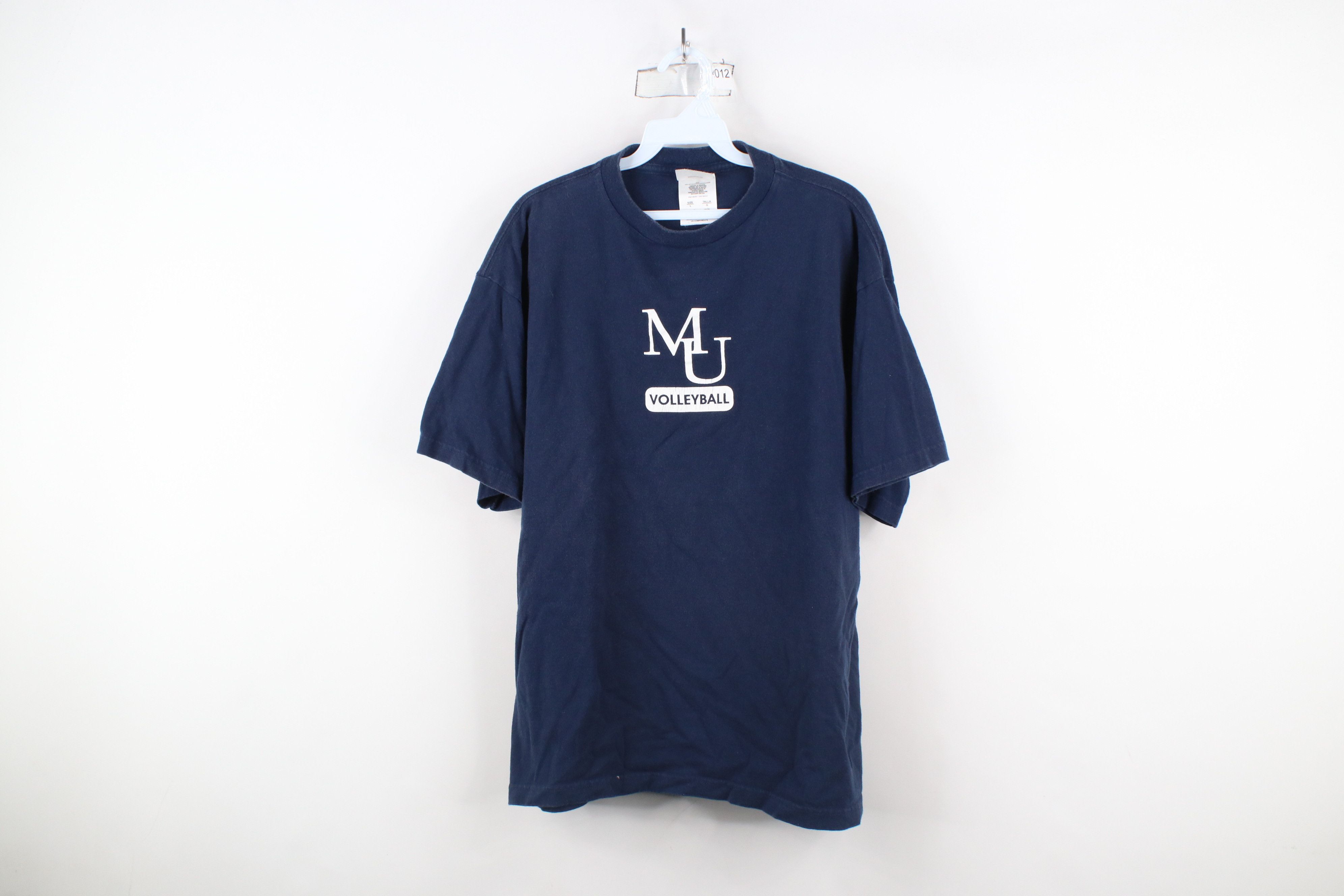 Adidas × Vintage Vintage Adidas Madonna University Volleyball T-Shirt Navy Size US L / EU 52-54 / 3 - 1 Thumbnail