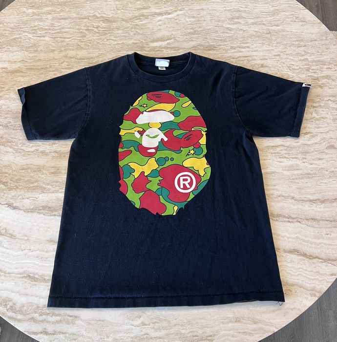 Bape Camo Big Ape Head Tee | Grailed