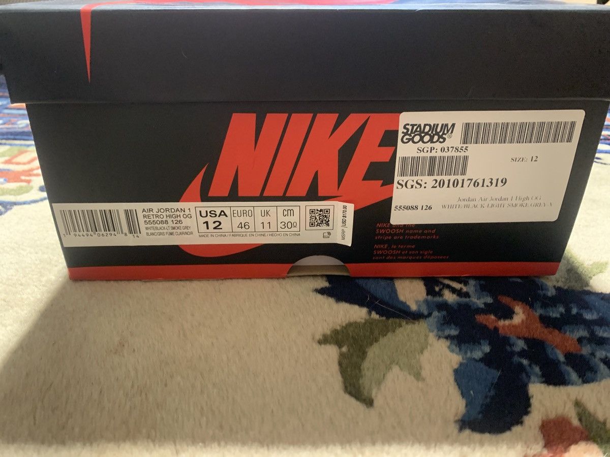 Nike Jordan 1 high. Smoke grey Size US 12 / EU 45 - 10 Thumbnail