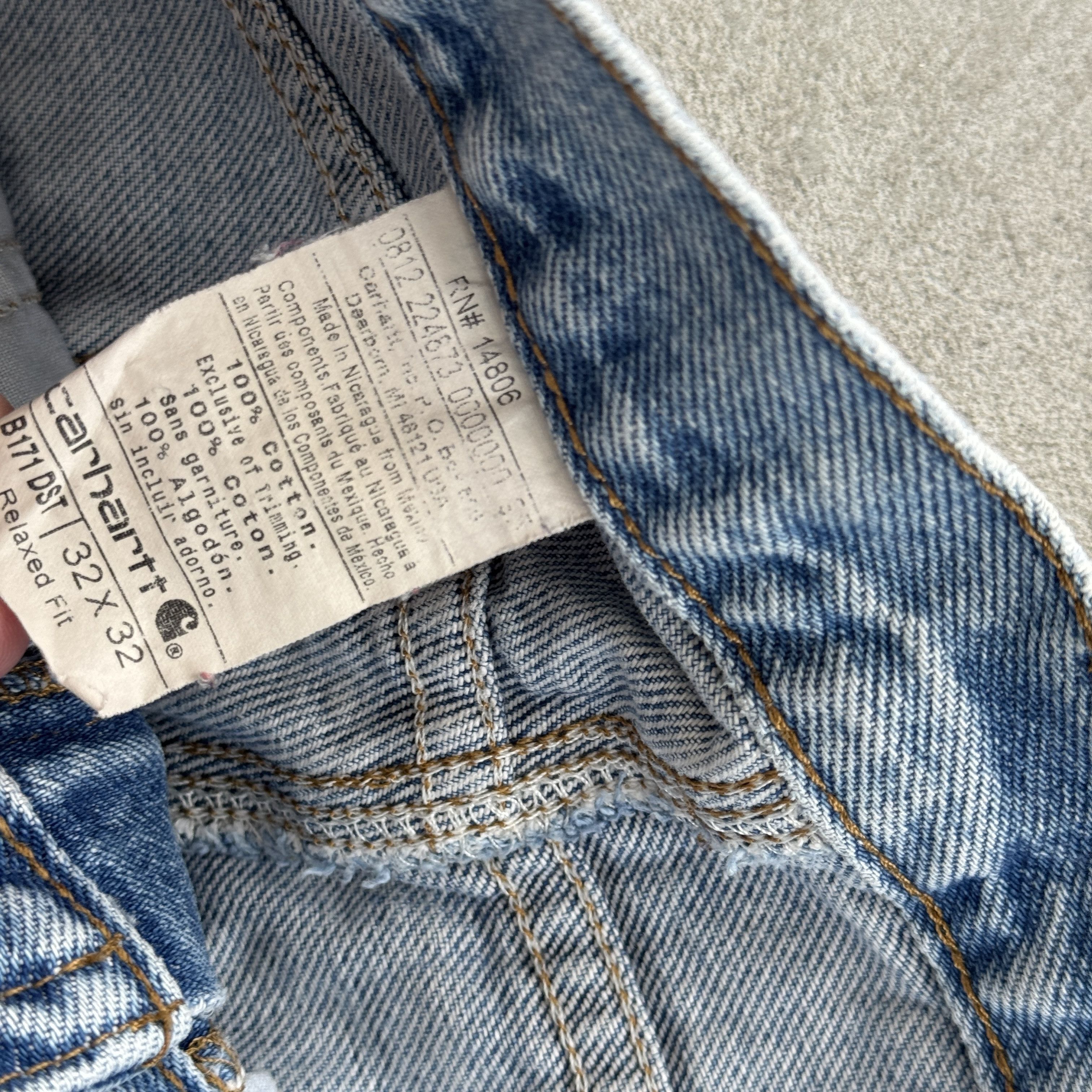 Carhartt Vintage Carhartt Carpenter Single Knee Denim Pants Size US 32 / EU 48 - 7 Thumbnail