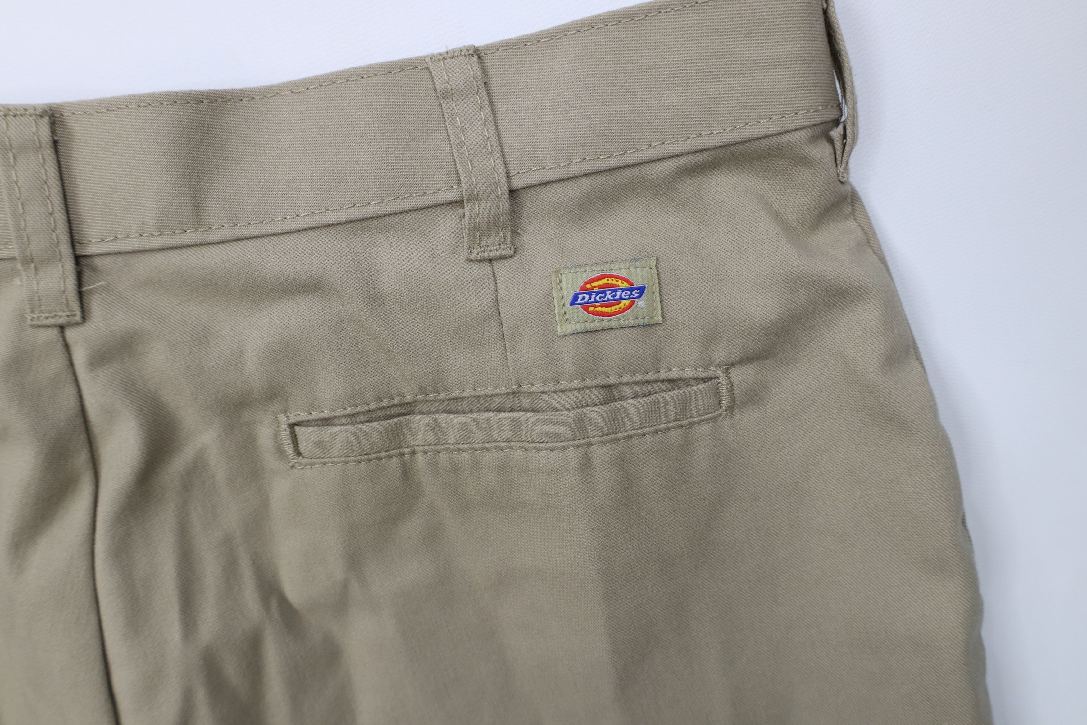 Dickies Vintage Y2K Dickies Spell Out Wide Leg Cargo Pants Beige Size 34" / US 12 / IT 48 - 12 Thumbnail