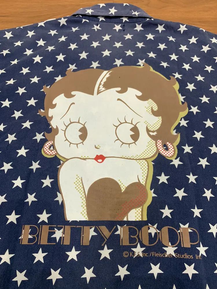 Vintage Vintage betty boop sun faded star stripe button shirt rare Size US L / EU 52-54 / 3 - 8 Thumbnail