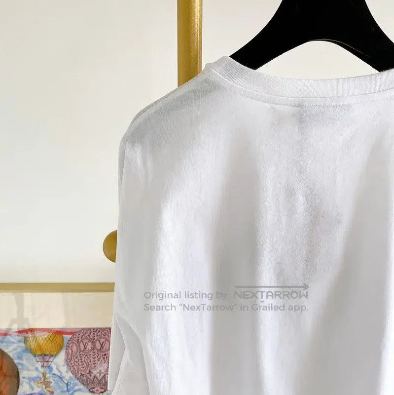 Miu Miu Miu Miu White Summer Short Sleeve Crop T-Shirt . Size XS / US 0-2 / IT 36-38 - 4 Thumbnail