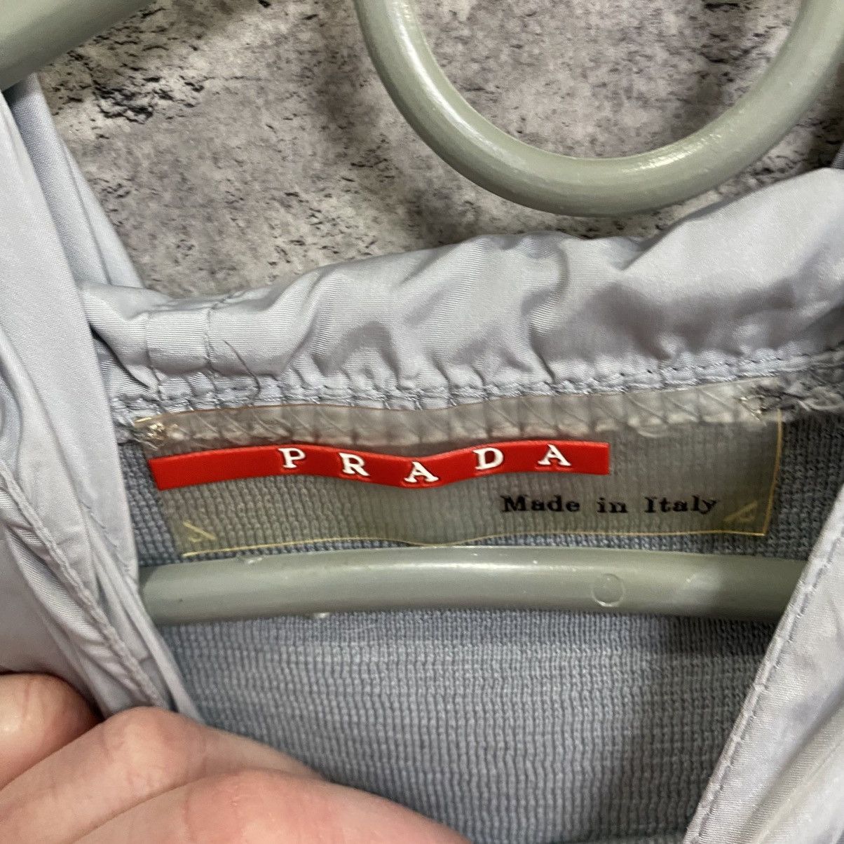 Prada Vintage Prada Hoodie with Nylon Hood Size US M / EU 48-50 / 2 - 9 Thumbnail