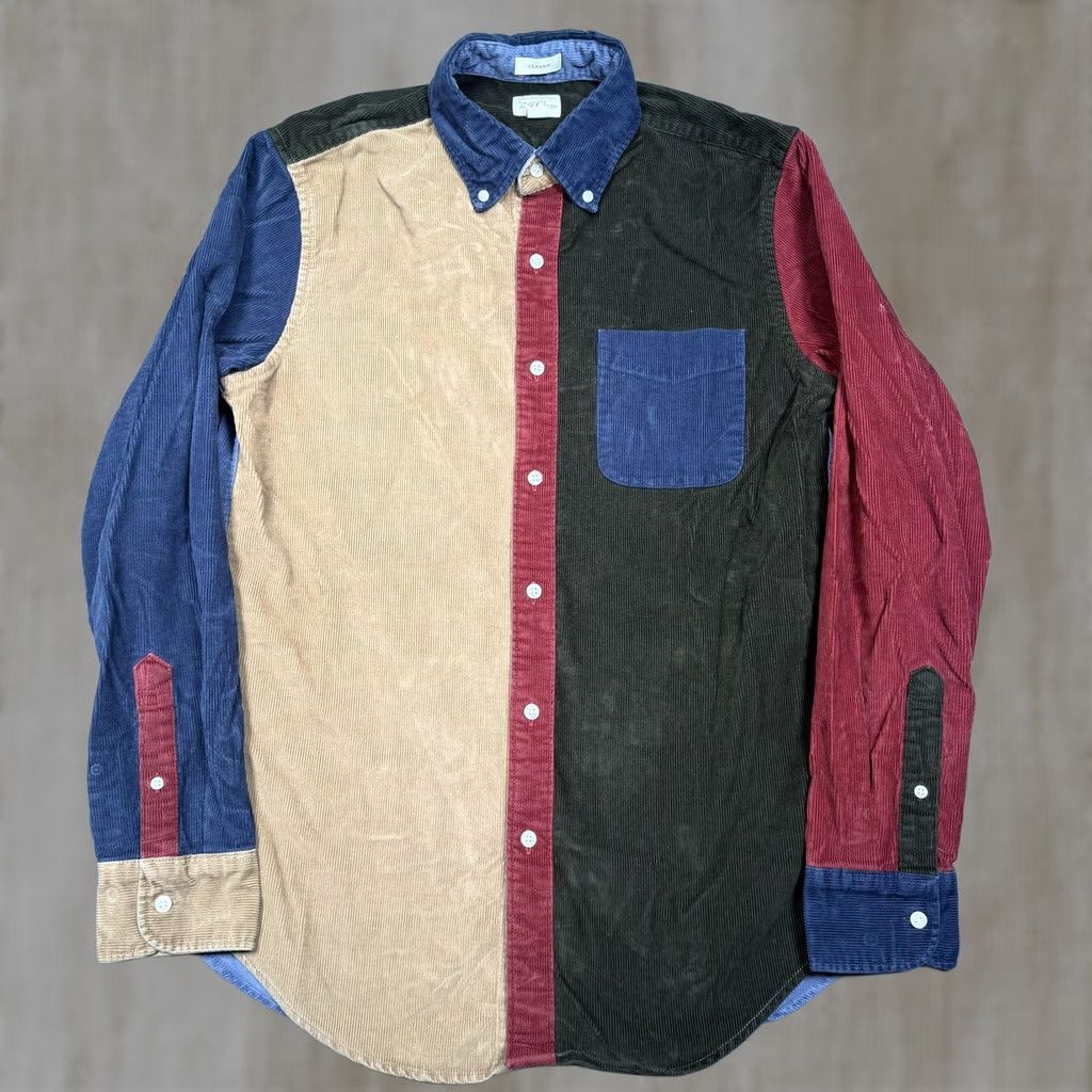 J.Crew J.Crew Shirt Mens Small Multicolor Corduroy Colorblock Long Sleeve Button Up Size US S / EU 44-46 / 1 - 1 Thumbnail