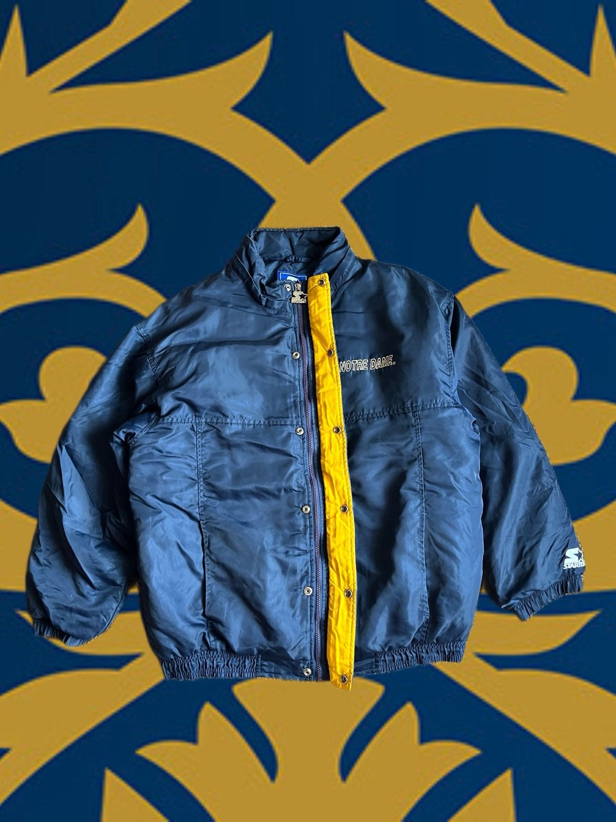 Starter Notre dame fighting Irish puffer jacket Large starter Size US L / EU 52-54 / 3 - 1 Thumbnail