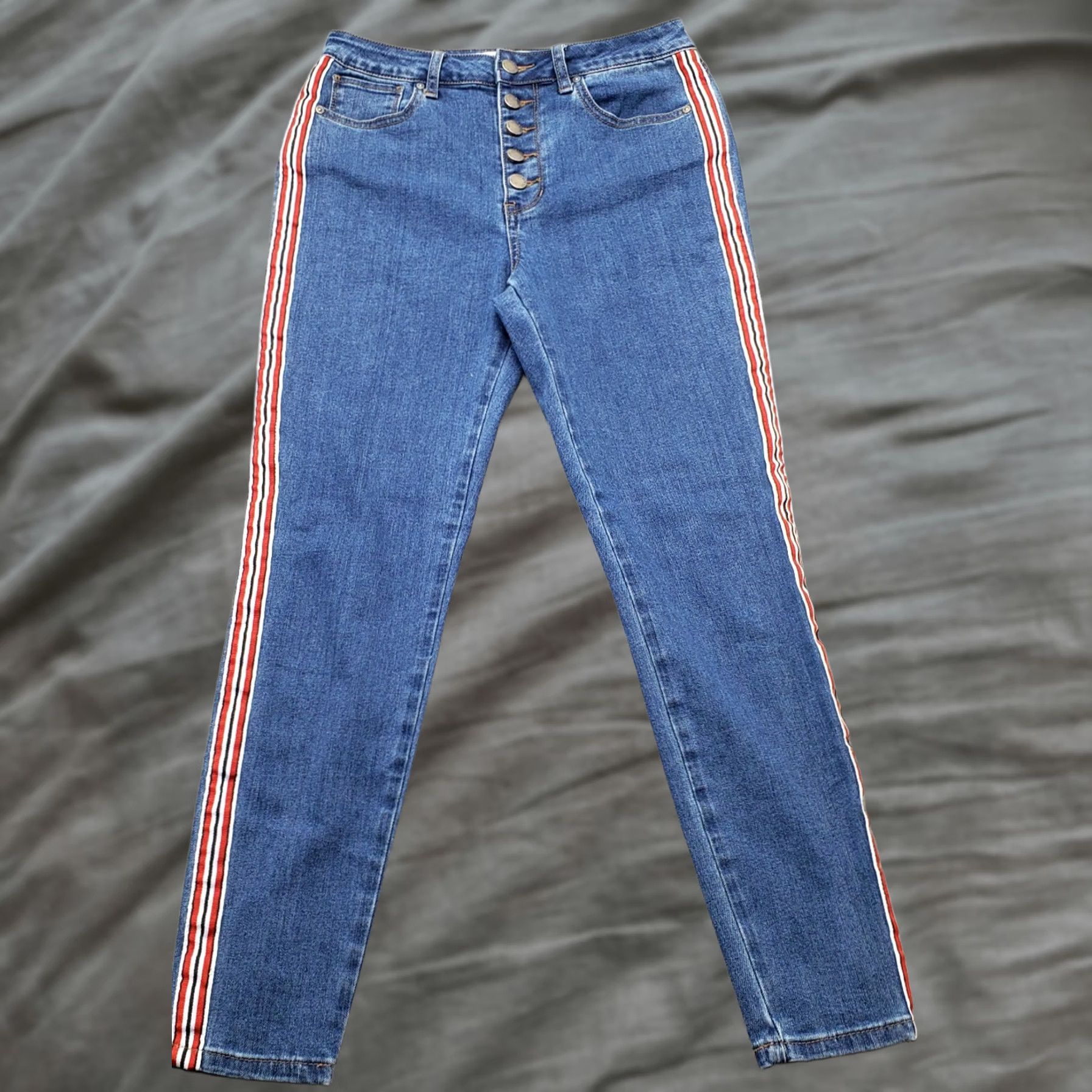 Velvet Velvet Heart Womens Jeans 27 Blue Denim Button Fly High Rise Skinny Ankle Shorts? Size 27" / US 4 / IT 40 - 1 Thumbnail