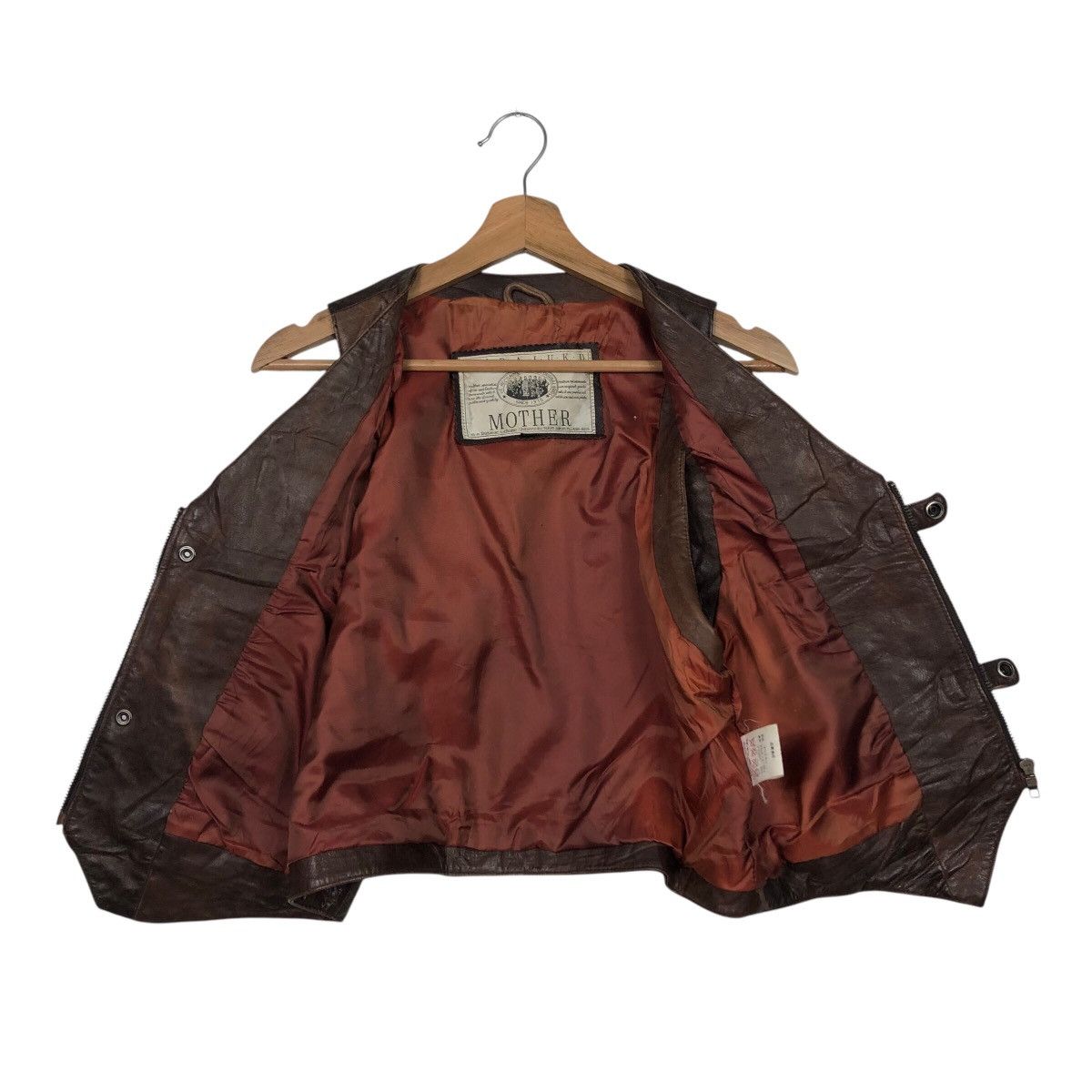 Japanese Brand × Vintage 📌Vintage Leather Vest Utility Harajaku Mother Size US M / EU 48-50 / 2 - 14 Thumbnail