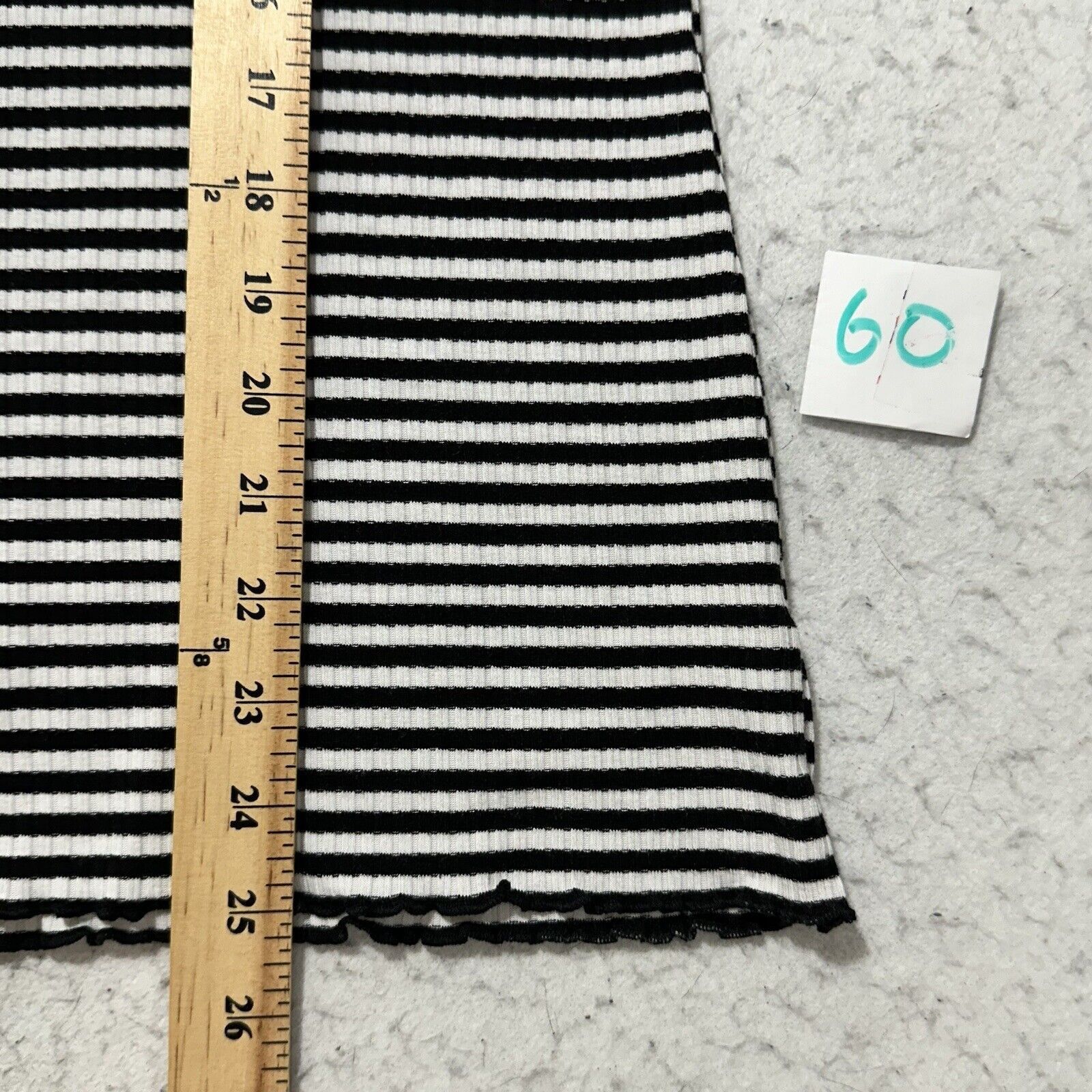 Other a.n.a. XL Square Neck Stretch T Shirt Top Black White Stripe Size XL / US 12-14 / IT 48-50 - 9 Thumbnail