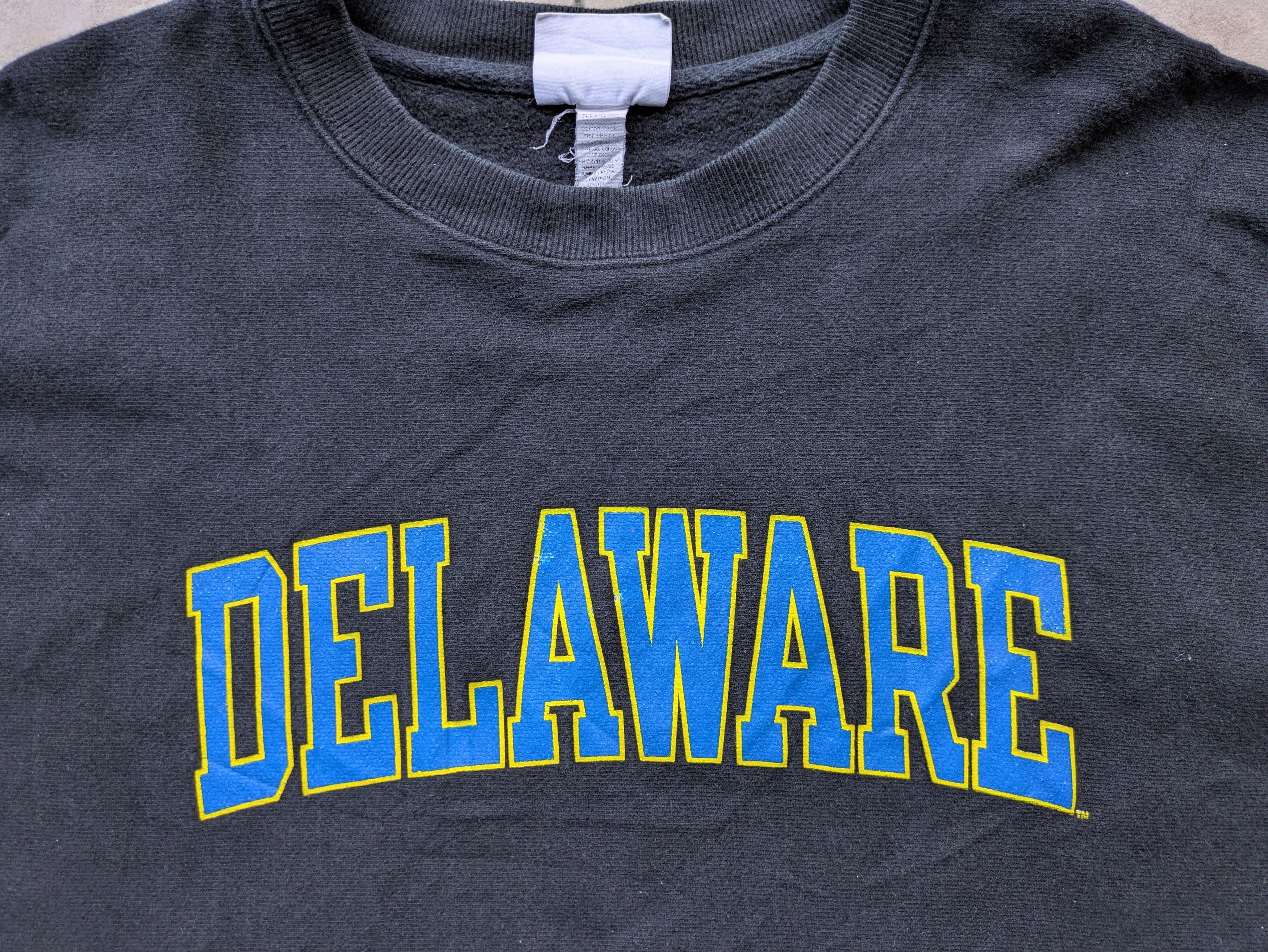 Champion Delaware Fightin Blue Hens 90s REVERSE WEAVE L black vtg Size US L / EU 52-54 / 3 - 1 Thumbnail