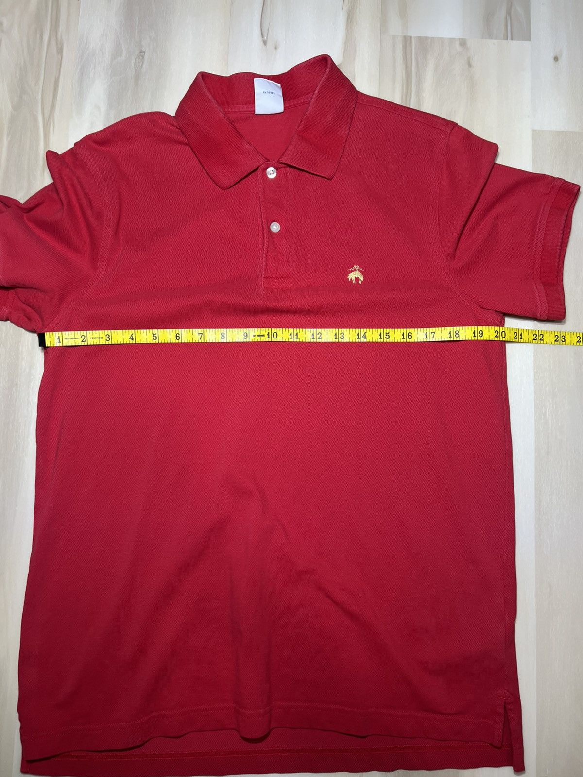 Brooks Brothers Brooks Brothers Polo Shirt Large Red Slim Fit S/S Gold Logo Size US L / EU 52-54 / 3 - 6 Thumbnail