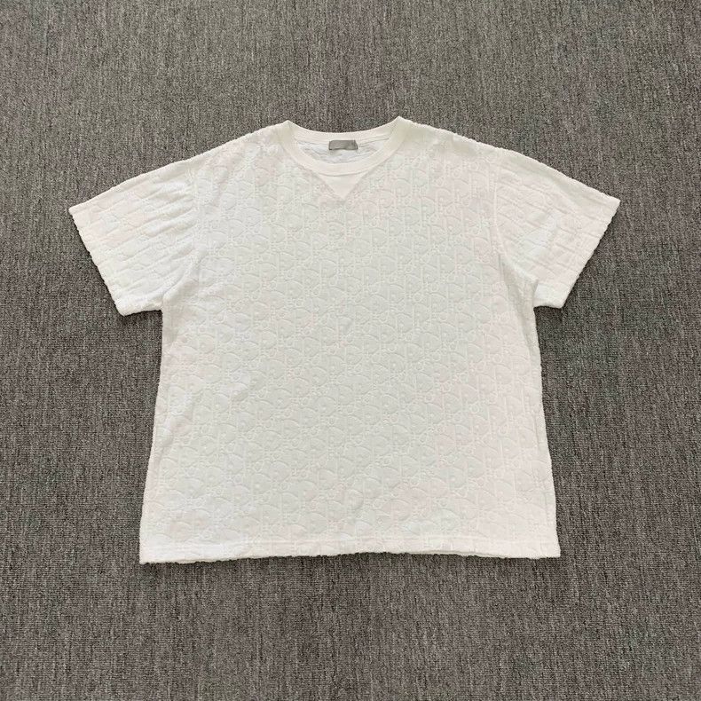 Dior Dior White Towel Print Short Sleeve Shirt Size US XL / EU 56 / 4 - 1 Thumbnail