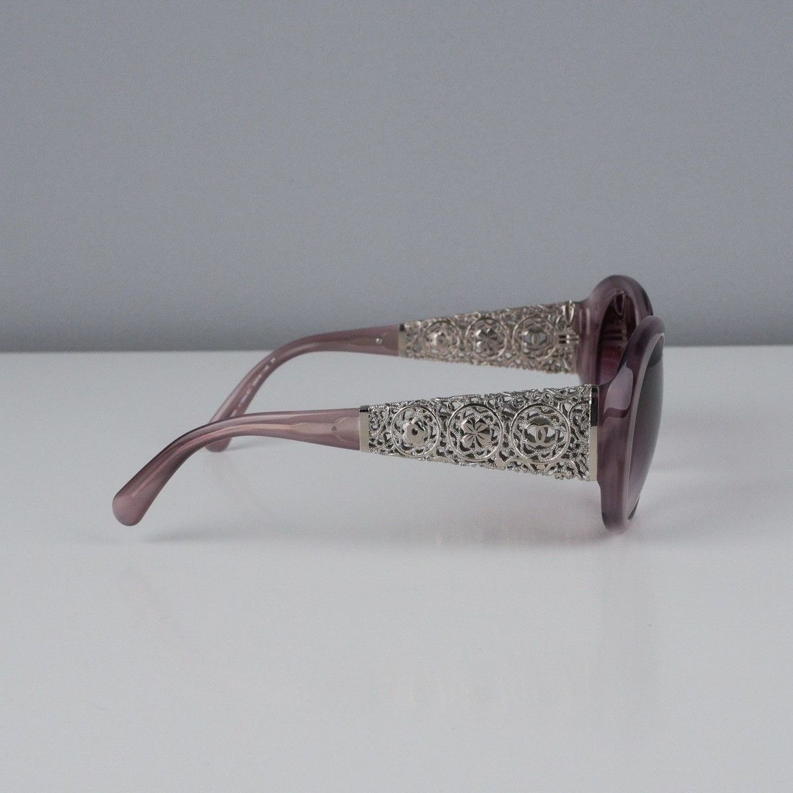 Chanel Vintage chanel floral cc logo oval rose sunglasses Size ONE SIZE - 3 Thumbnail