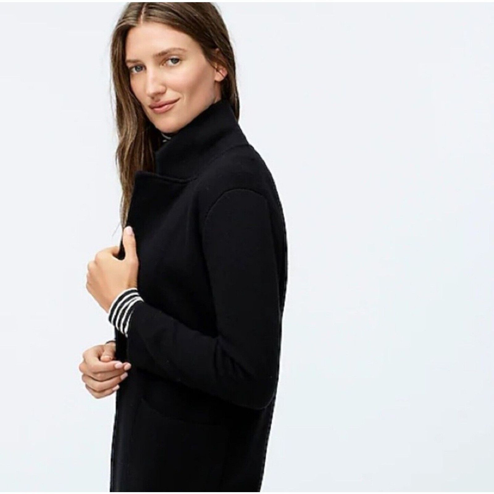 J.Crew J. Crew Sophi Re-Imagined Black Plazer Wool Blend Cardigan Size XL / US 12-14 / IT 48-50 - 2 Thumbnail