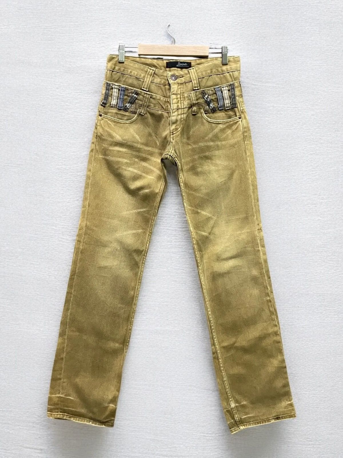 Hysteric Glamour DOMINATE HANDCRAFT DOUBLE WAIST DISTRESSED TROUSER PANT Size US 29 - 1 Thumbnail