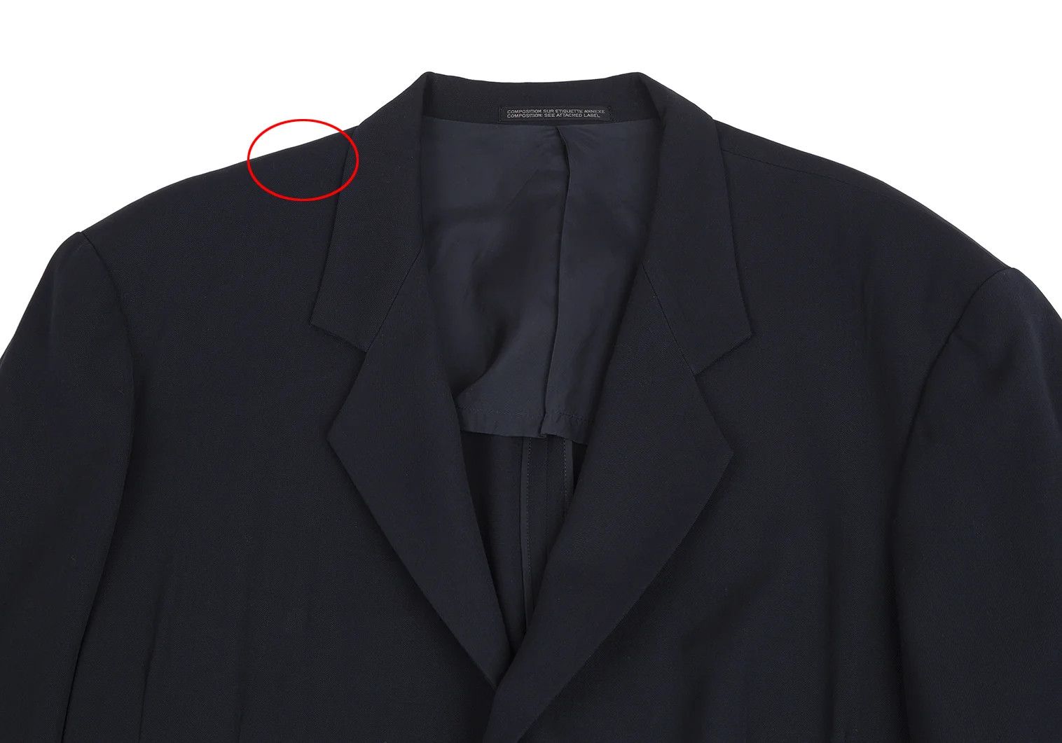 Yohji Yamamoto Yohji Yamamoto Wool Gabardine Jacket Navy S Size US S / EU 44-46 / 1 - 2 Thumbnail