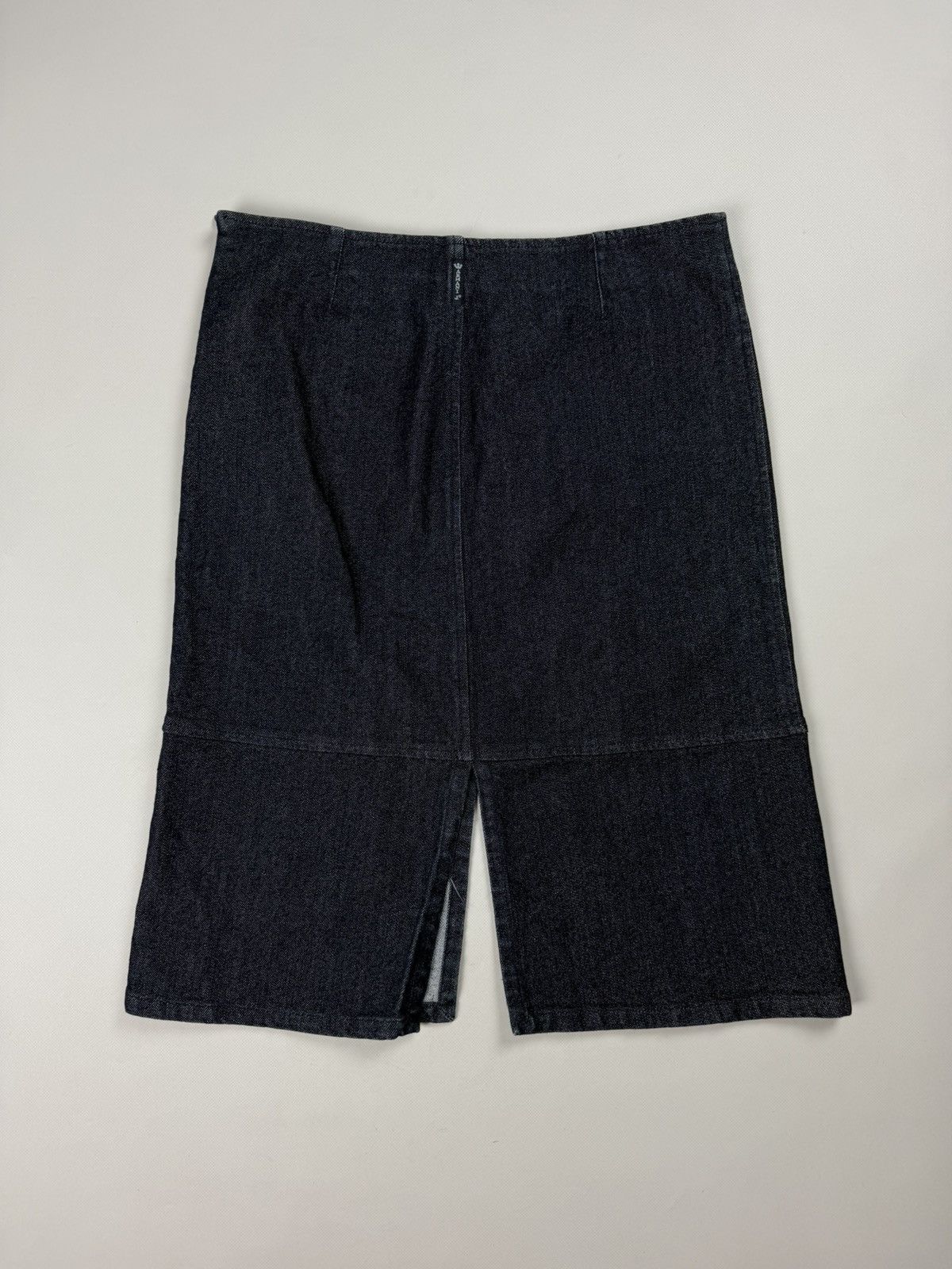 Armani Armani Jeans Vintage 90s Ladies Denim Midi Y2K Skirt Size 32" / US 10 / IT 46 - 1 Thumbnail