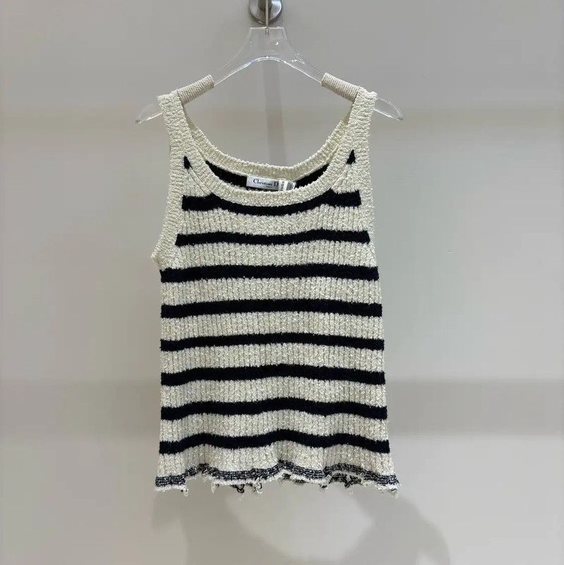 Dior Dior Striped Cotton Women's Pullover Top 0089 Size M / US 6-8 / IT 42-44 - 1 Thumbnail