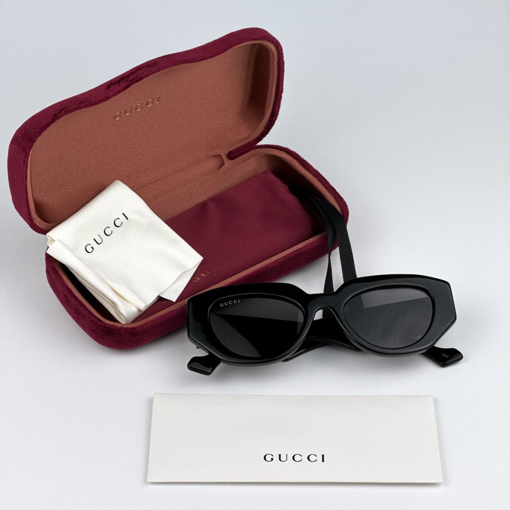 Gucci NEW Gucci GG1544S 002 Burgundy Brown Women Oval Sunglasses Size ONE SIZE - 3 Thumbnail
