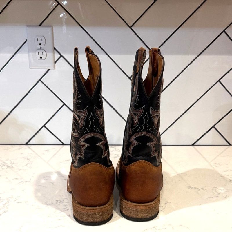 Justin Boots Justin Caddo Bent Rail Boots Broad Square Toe 12 EE wide Size US 12 / EU 45 - 2 Thumbnail