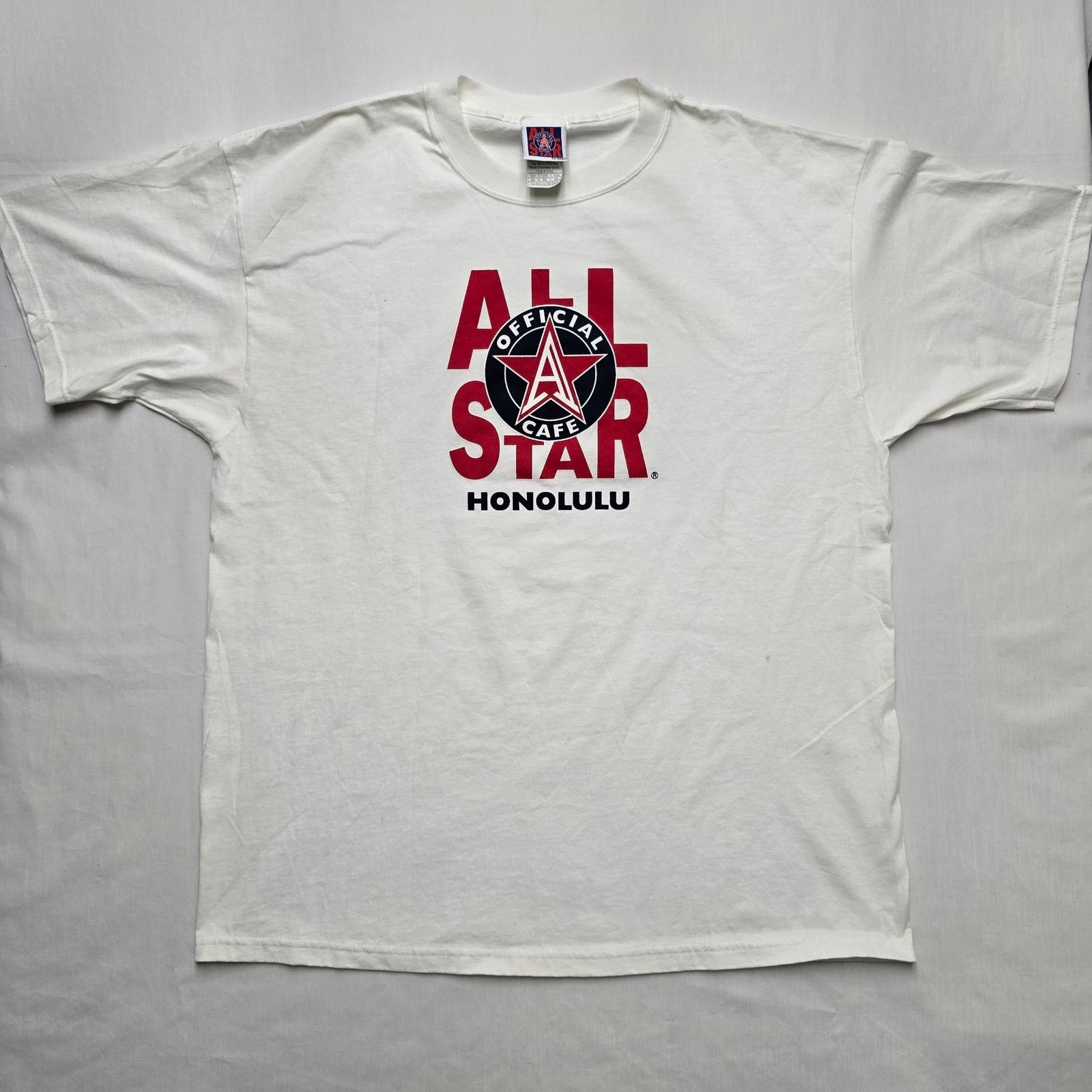 Vintage Vintage All Star Cafe Honolulu Hawaii XL Official Cafe Tee Size US XL / EU 56 / 4 - 1 Thumbnail
