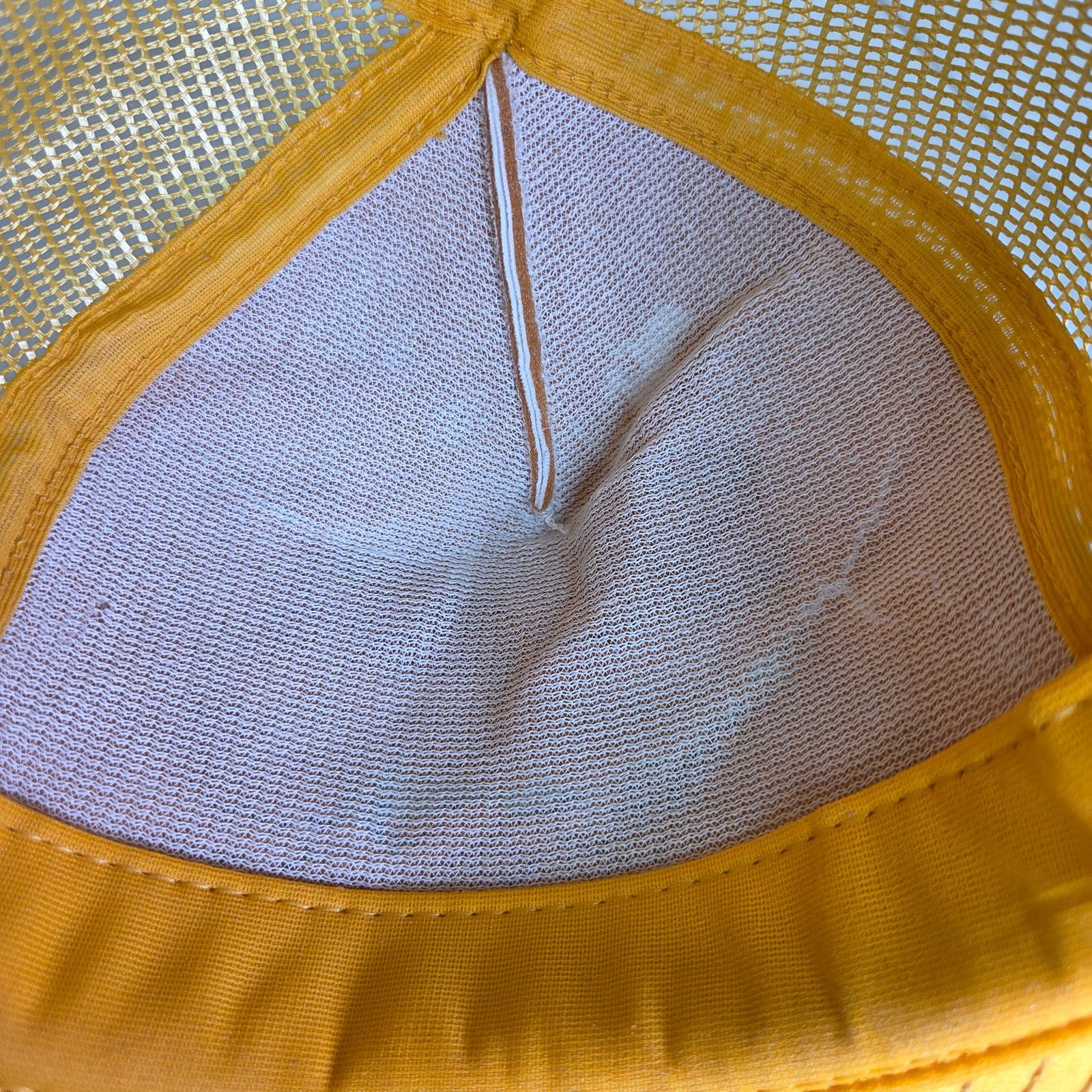 Other Vintage Stren Fishing Trucker Hat USA Yellow White S-M Size ONE SIZE - 7 Thumbnail